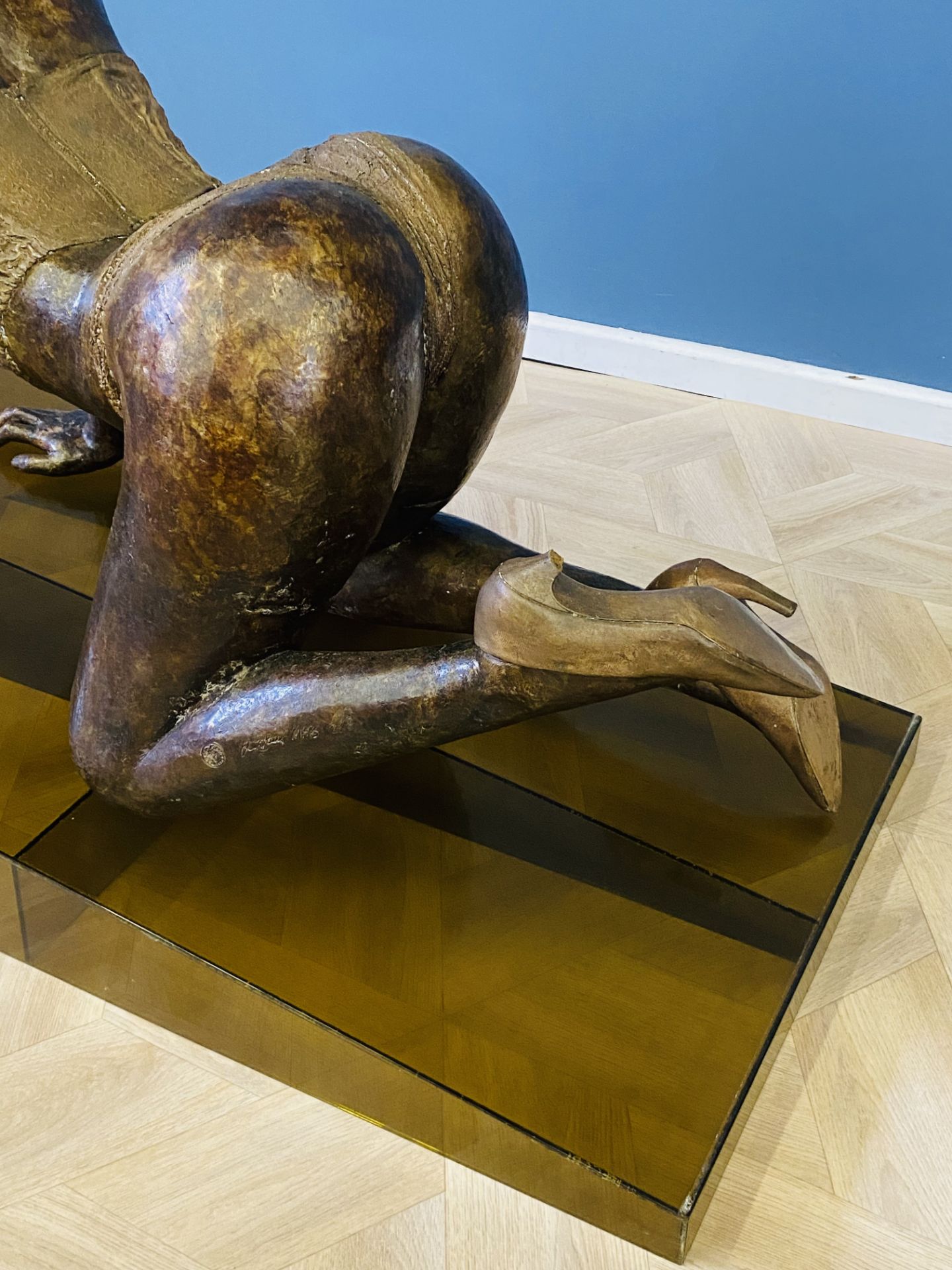 Limited edition bronze sculpture of a lady, no 2/8, signed Christian Maas, - Image 5 of 8