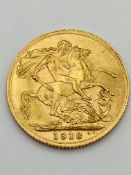 George V gold sovereign