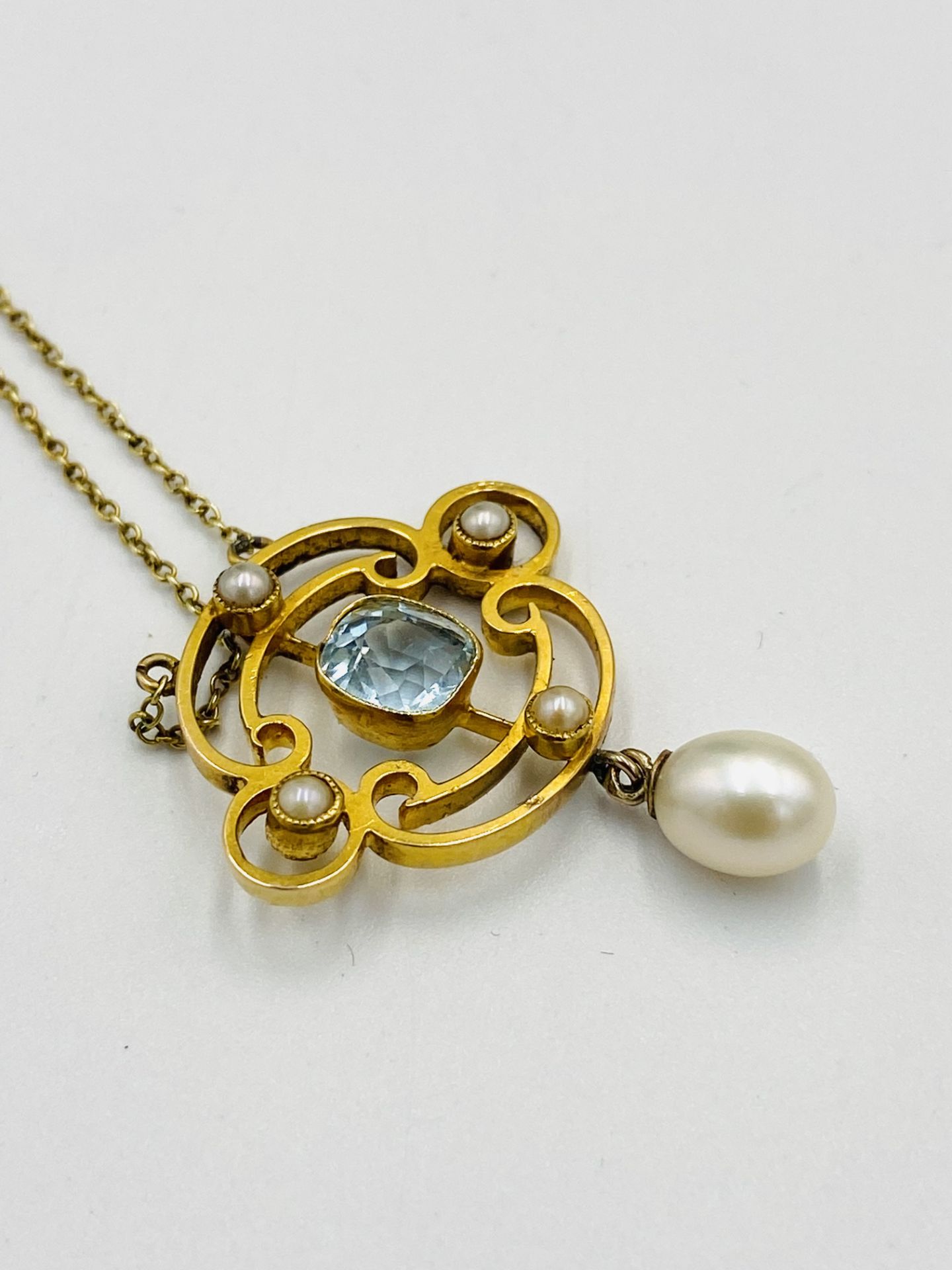 15ct gold pendant necklace - Bild 2 aus 4