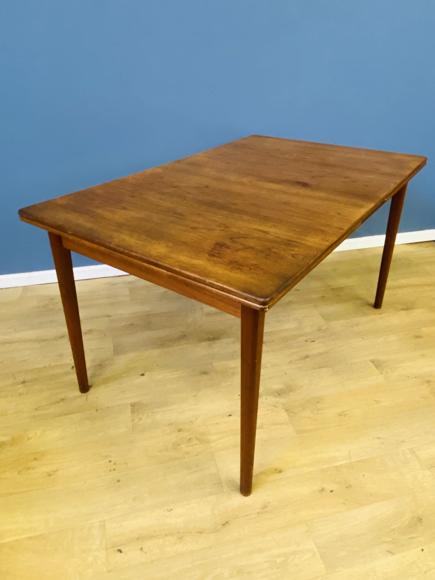 Swedish mid century teak dining table - Image 2 of 6