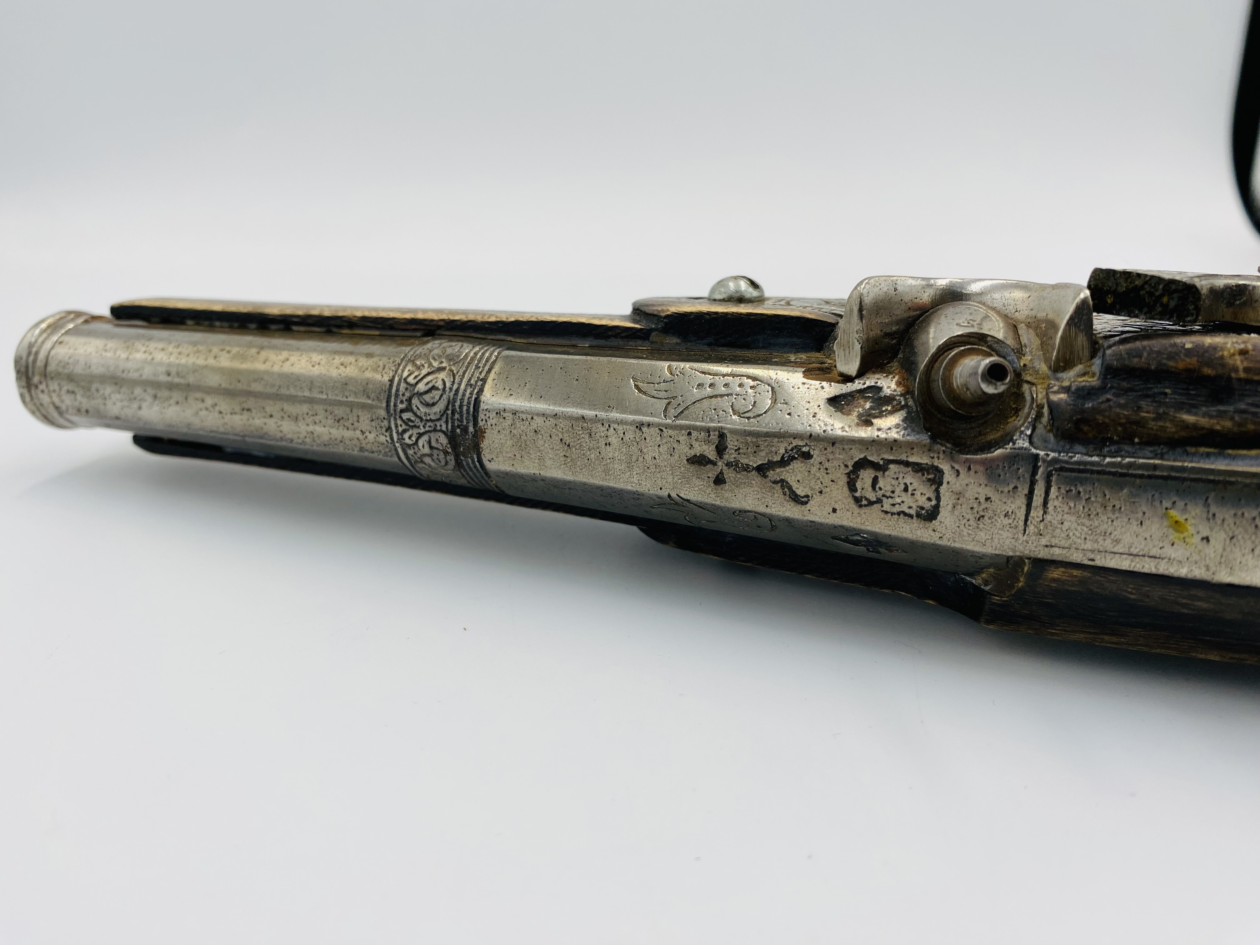 19th century flintlock pistol - Image 6 of 6