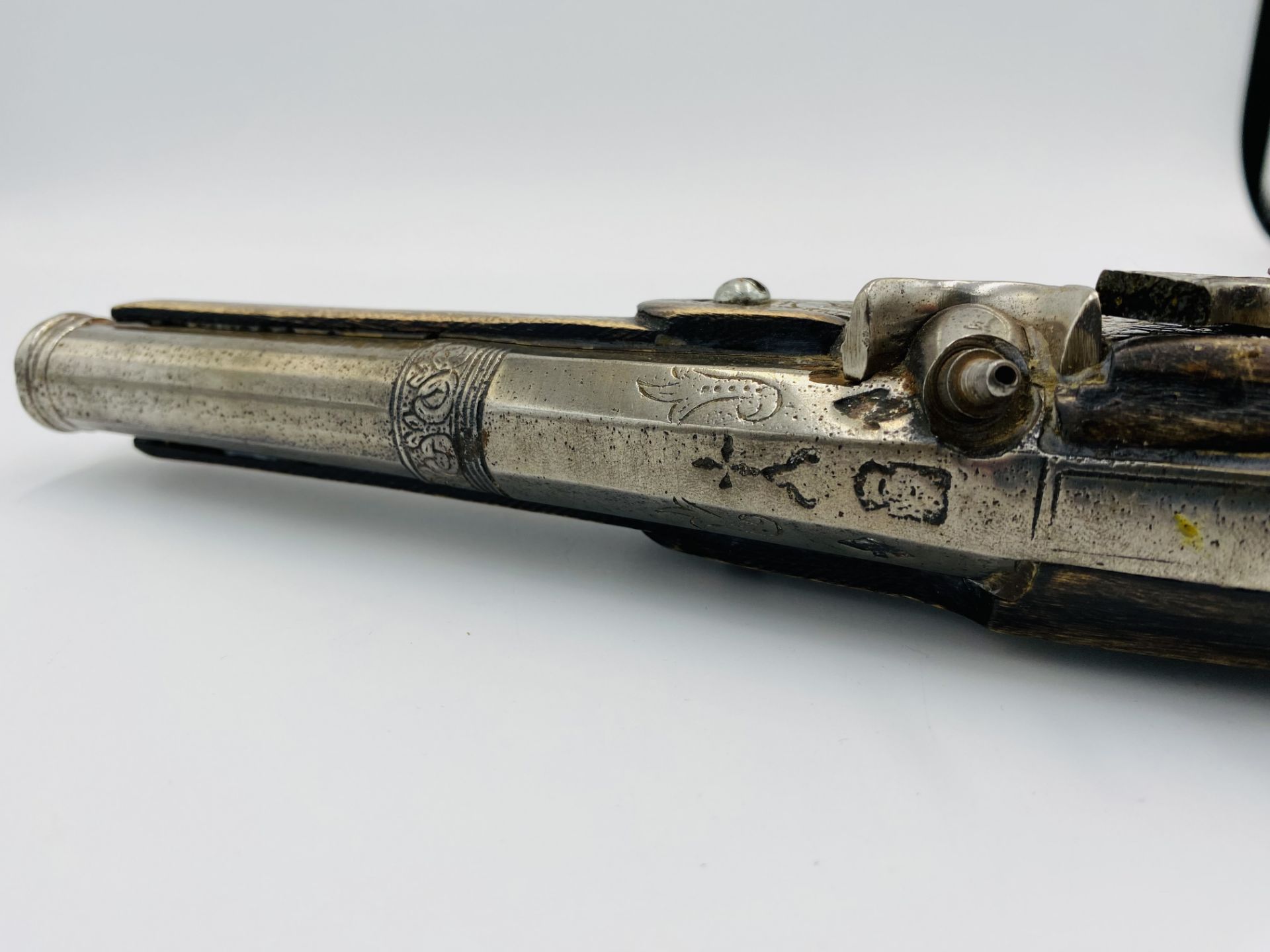 19th century flintlock pistol - Image 6 of 6