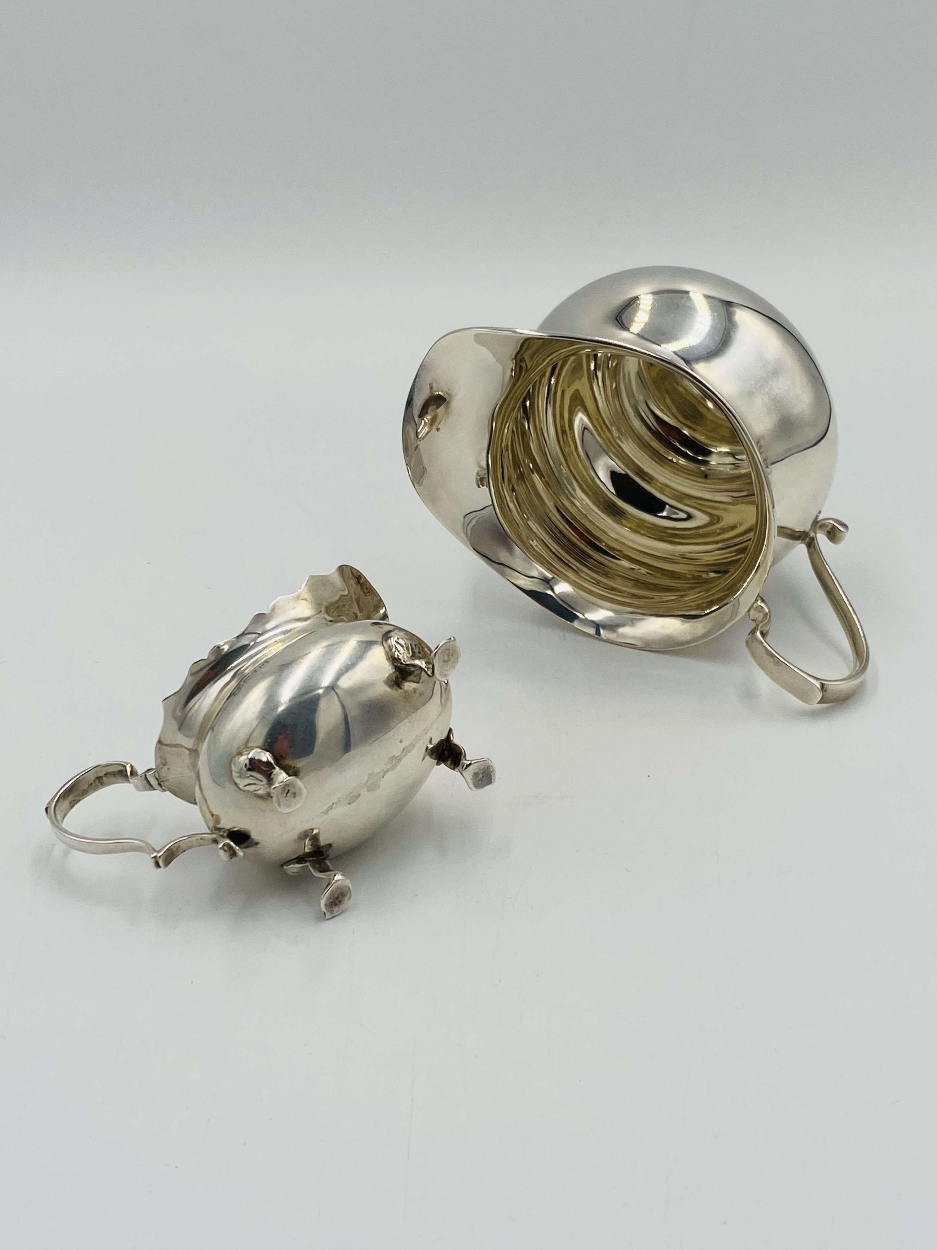 Two silver milk jugs - Image 7 of 7