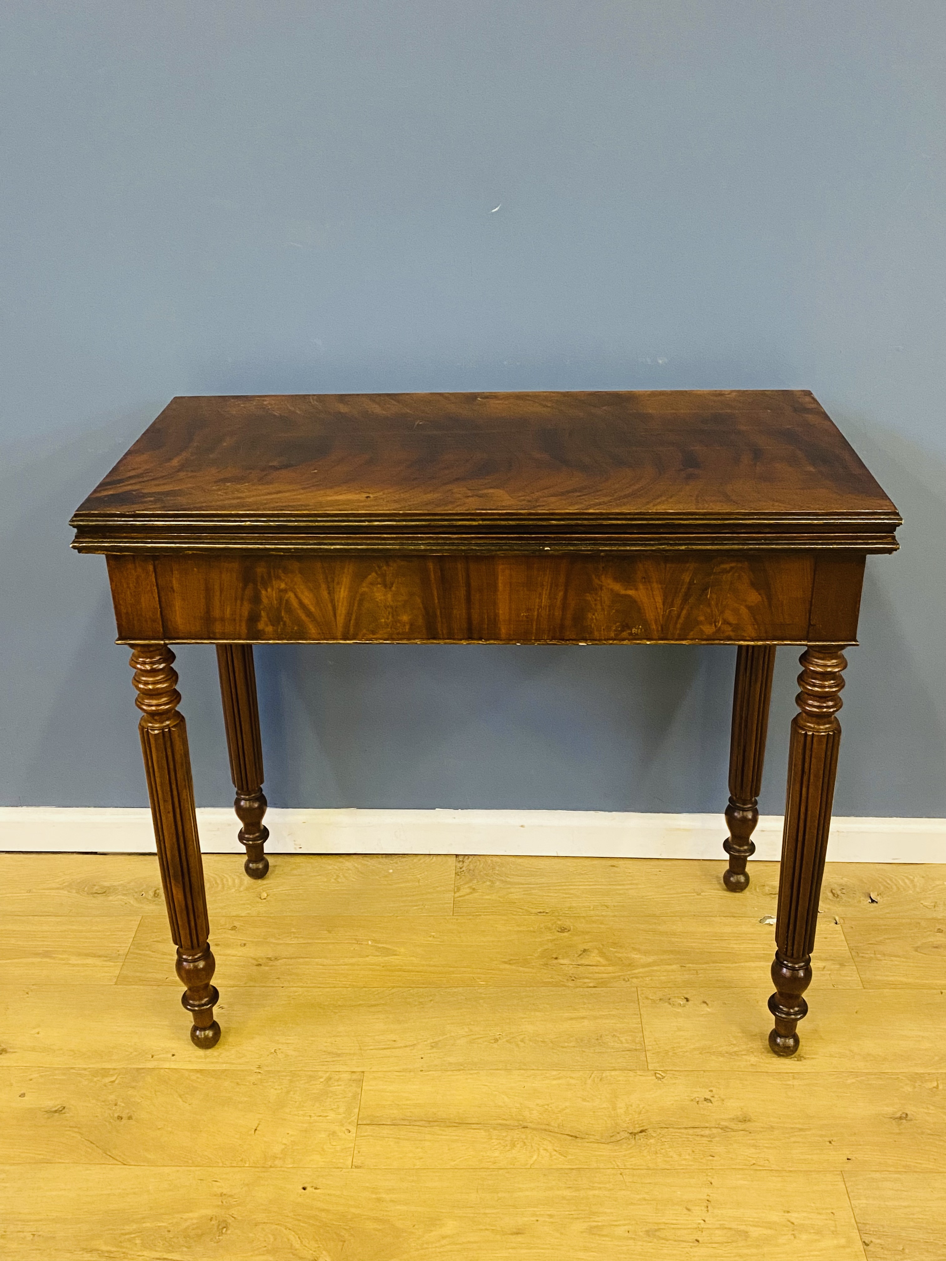 19th century French mahogany card table