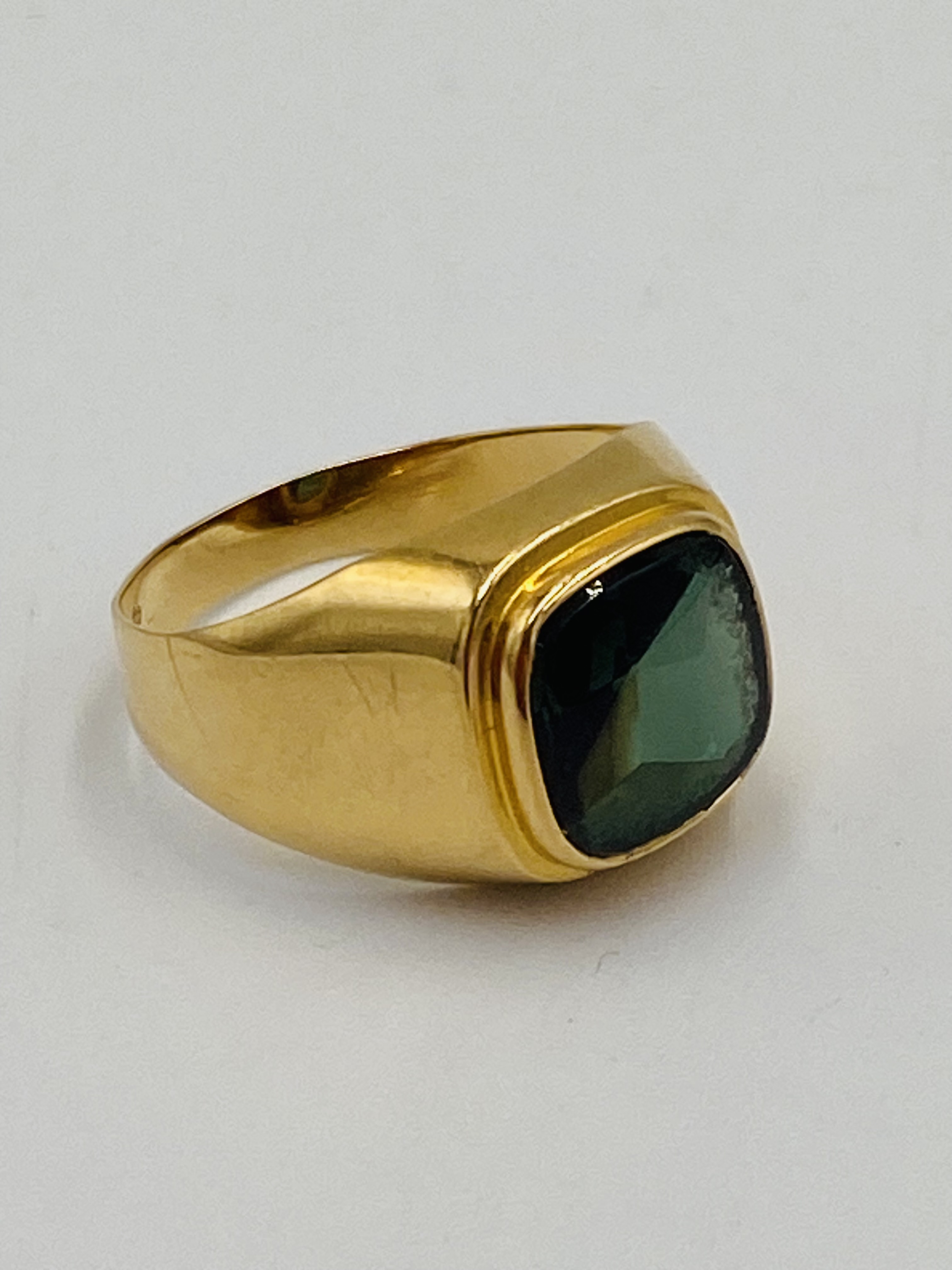 18ct gold signet ring - Bild 3 aus 5