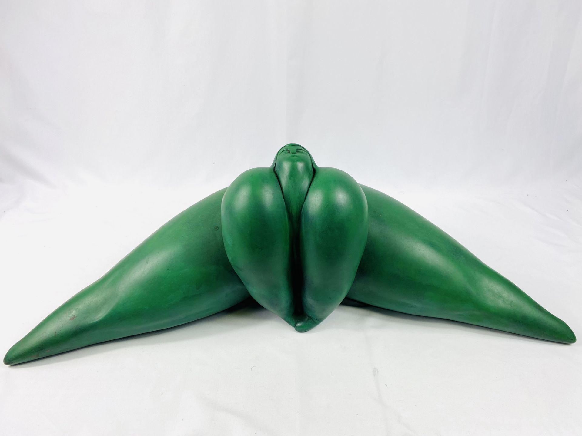 Green composite stone sculpture