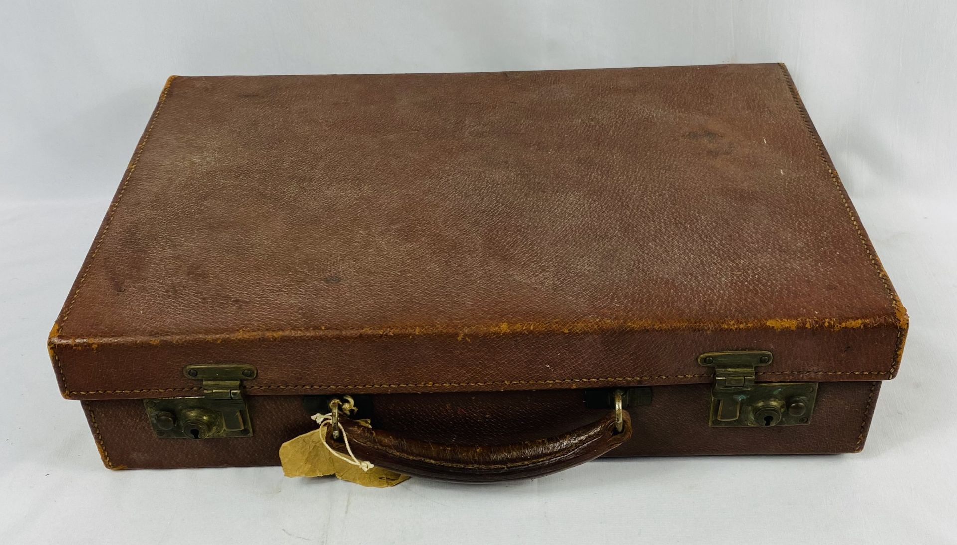 Drew & Sons pig skin attache case - Bild 4 aus 6