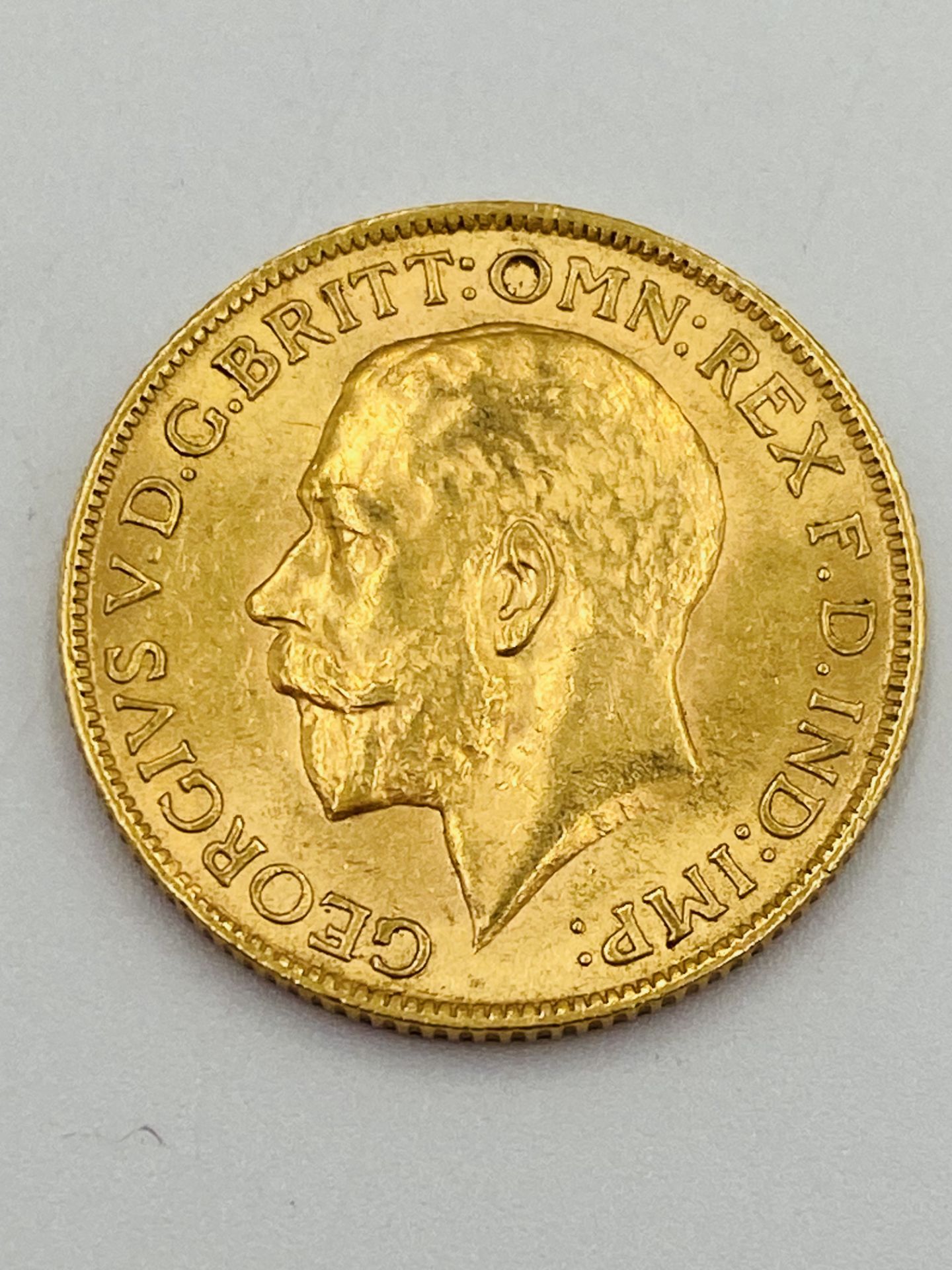 George V gold sovereign - Bild 2 aus 2