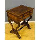 19th century two drawer work table