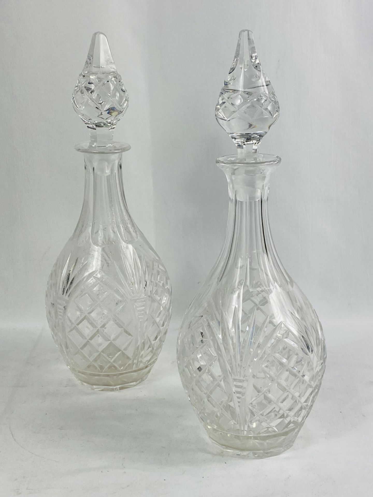Four cut glass decanters - Bild 4 aus 5