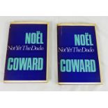 Noel Coward, two copies Not Yet the Dodo and other verses