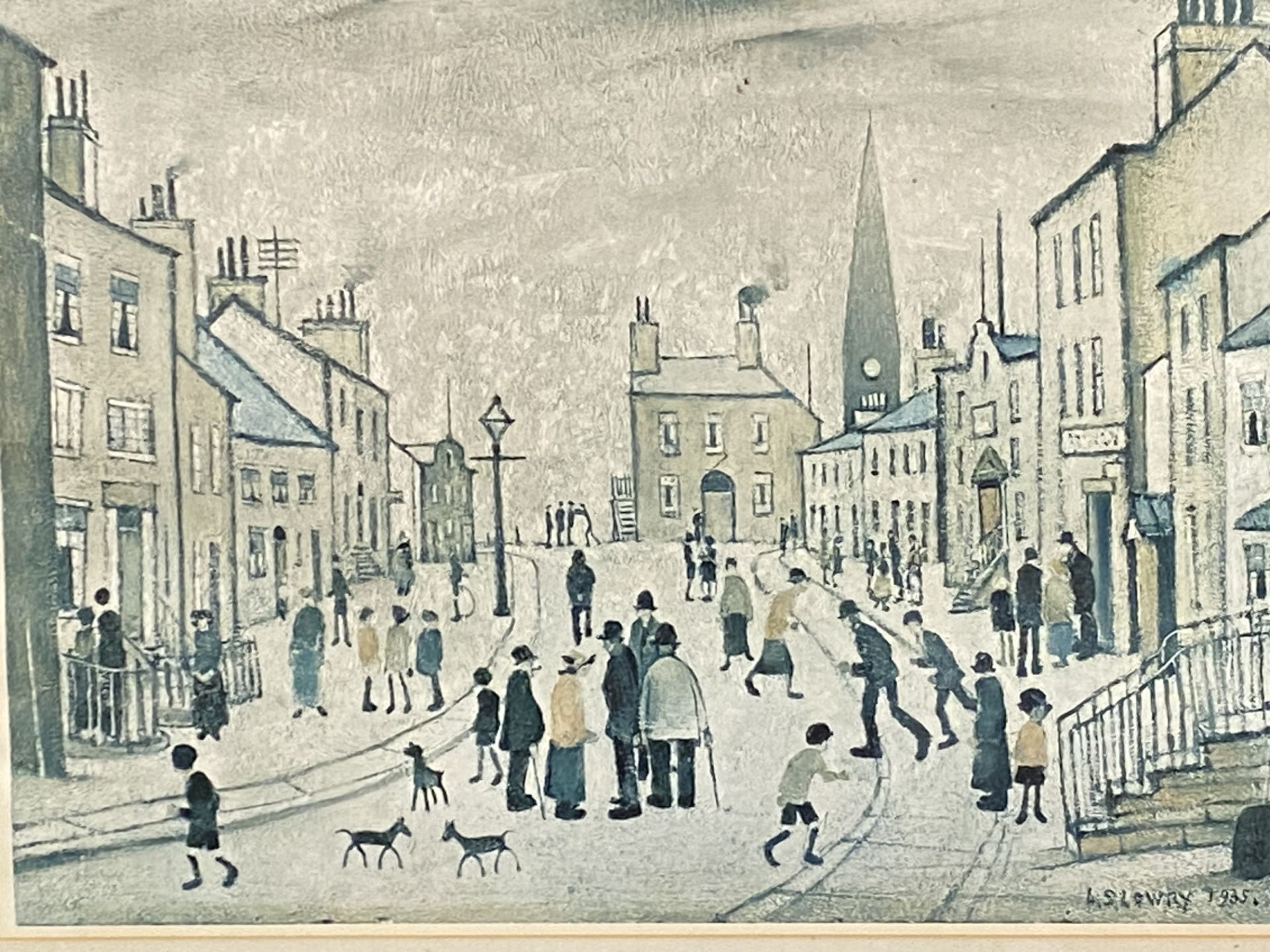 FG lithographic print by L S Lowry - Image 3 of 3