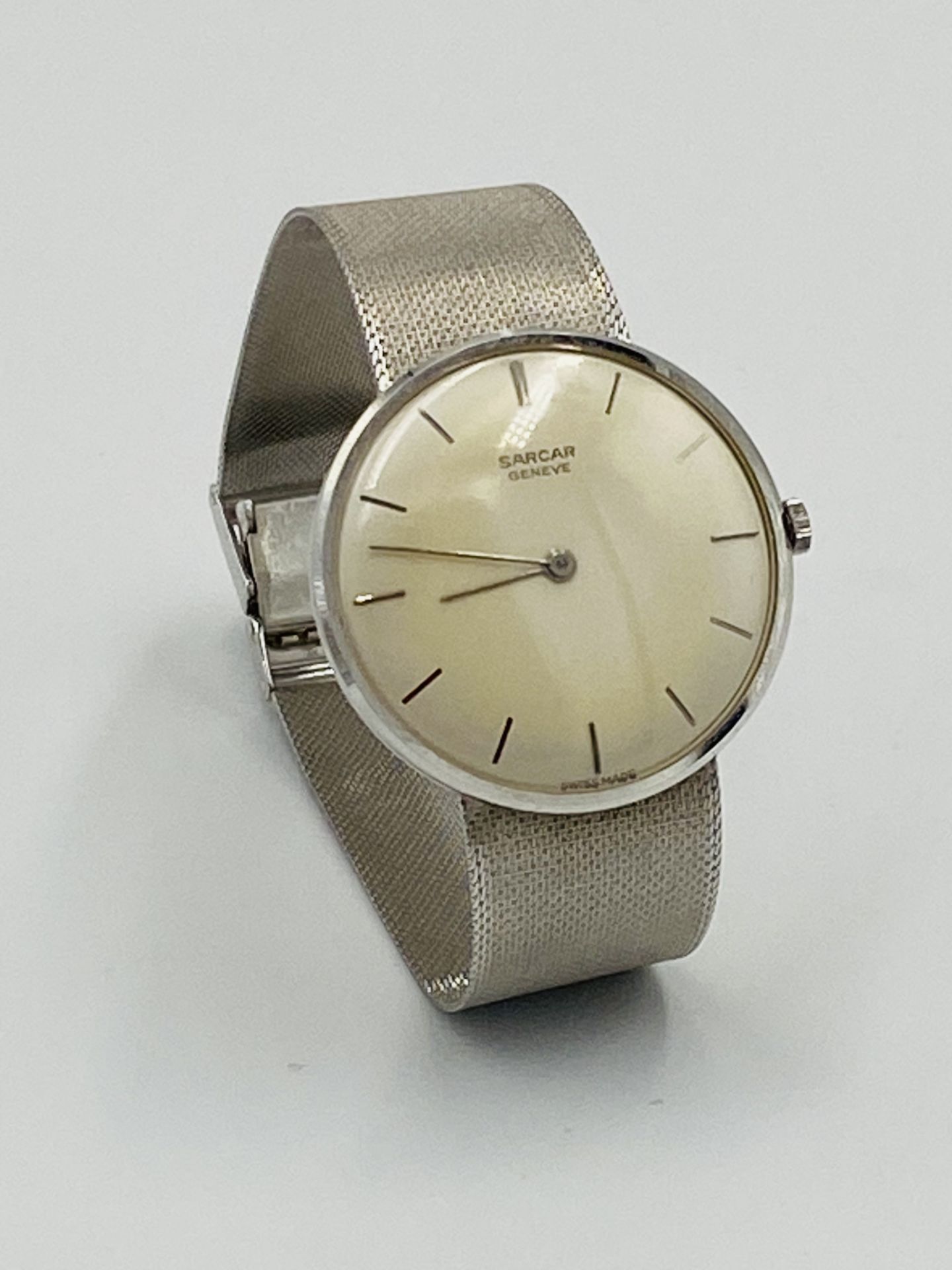 Sarcar Geneve wristwatch with 18ct gold strap - Image 2 of 7