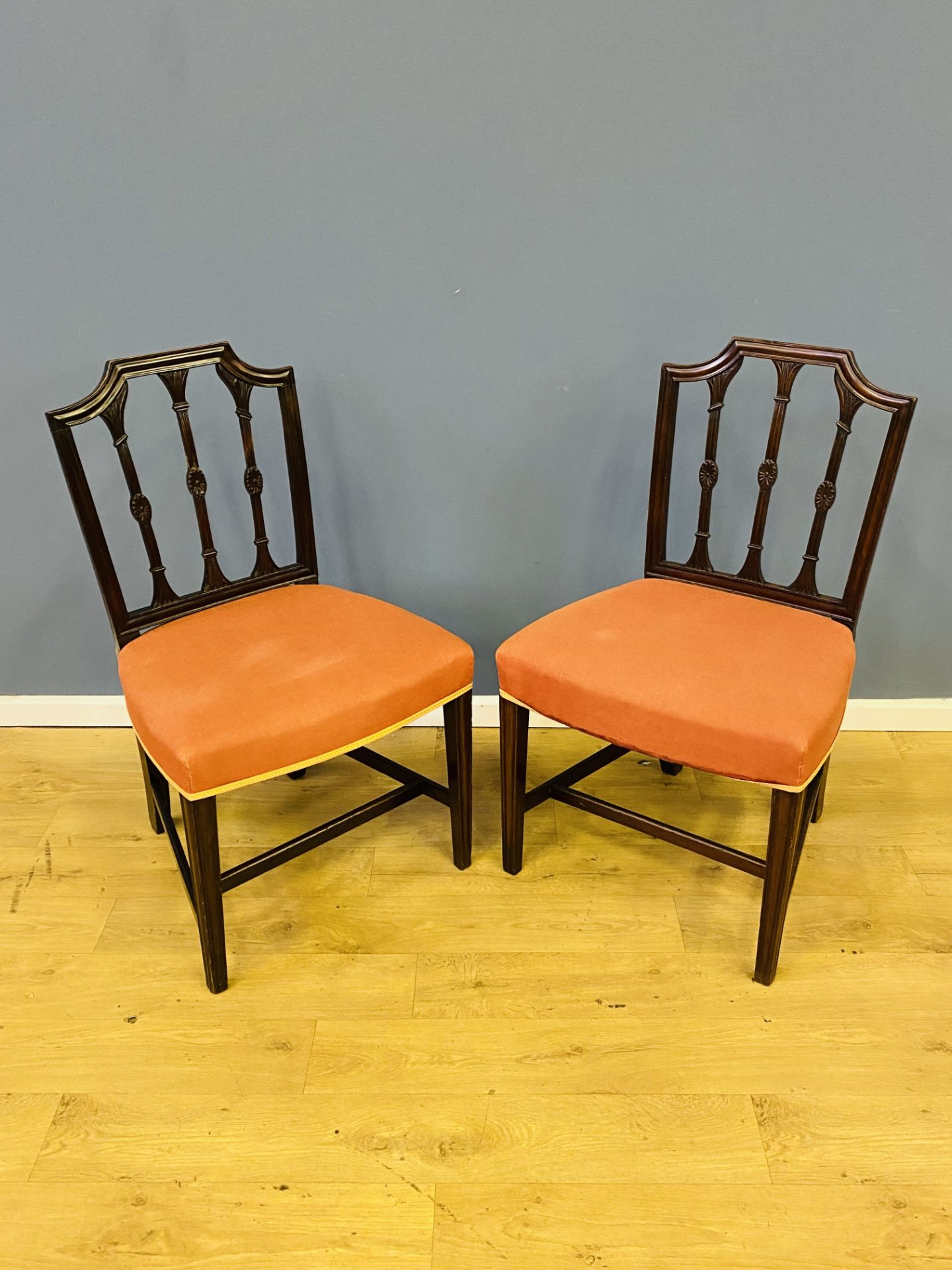 Pair of 19th century mahogany side chairs - Image 4 of 6