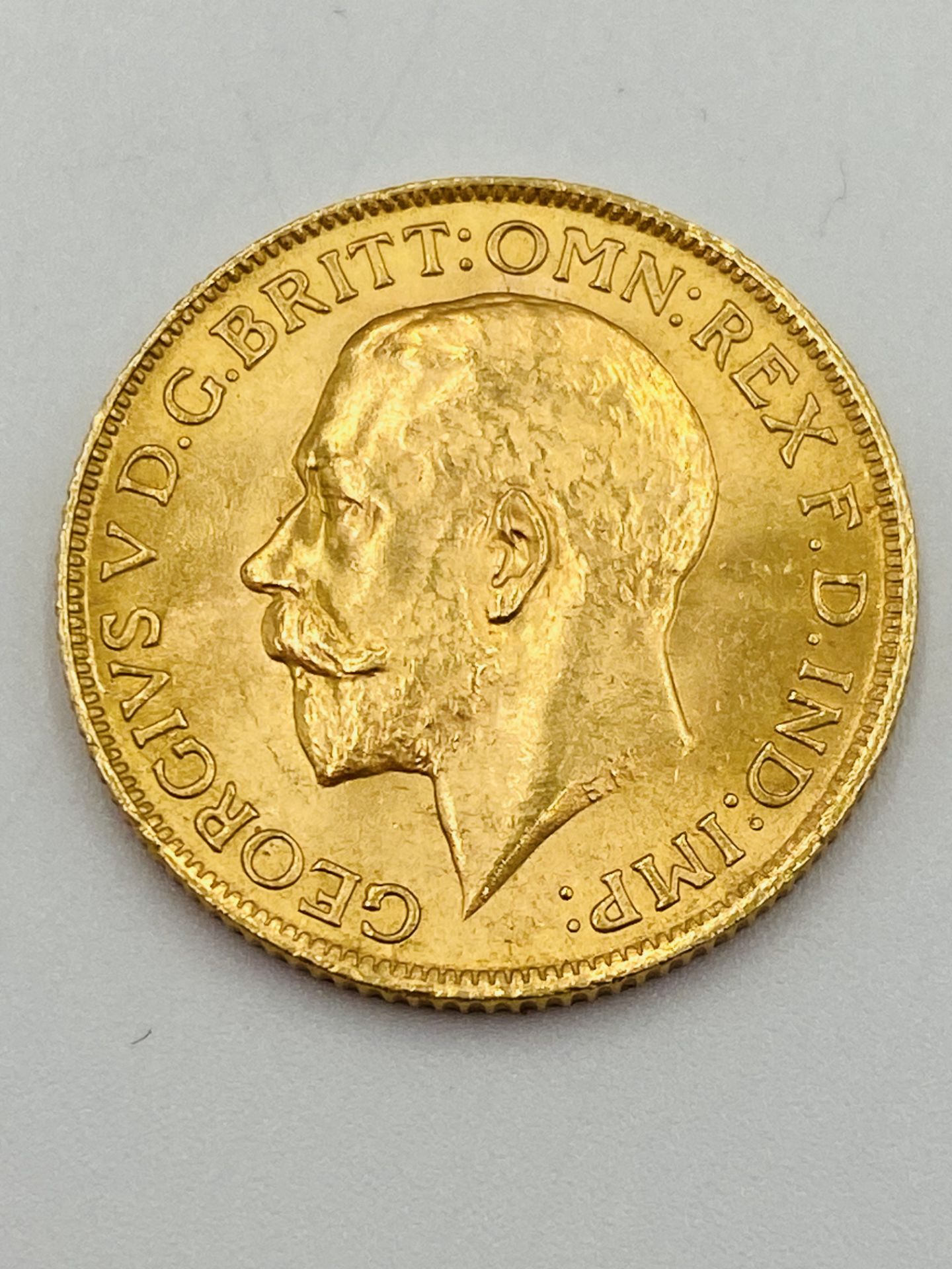 George V gold sovereign - Bild 2 aus 2
