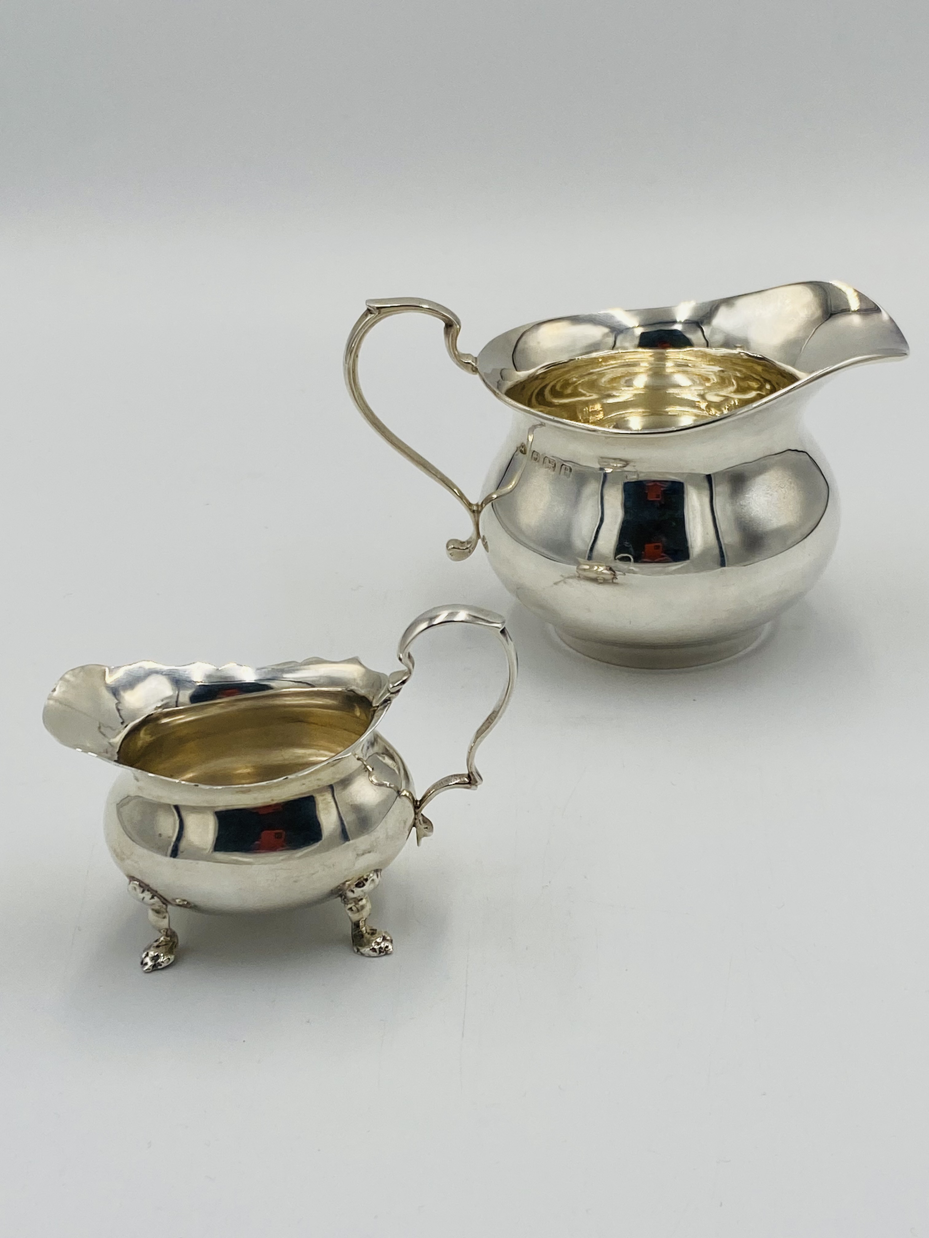 Two silver milk jugs - Image 4 of 7