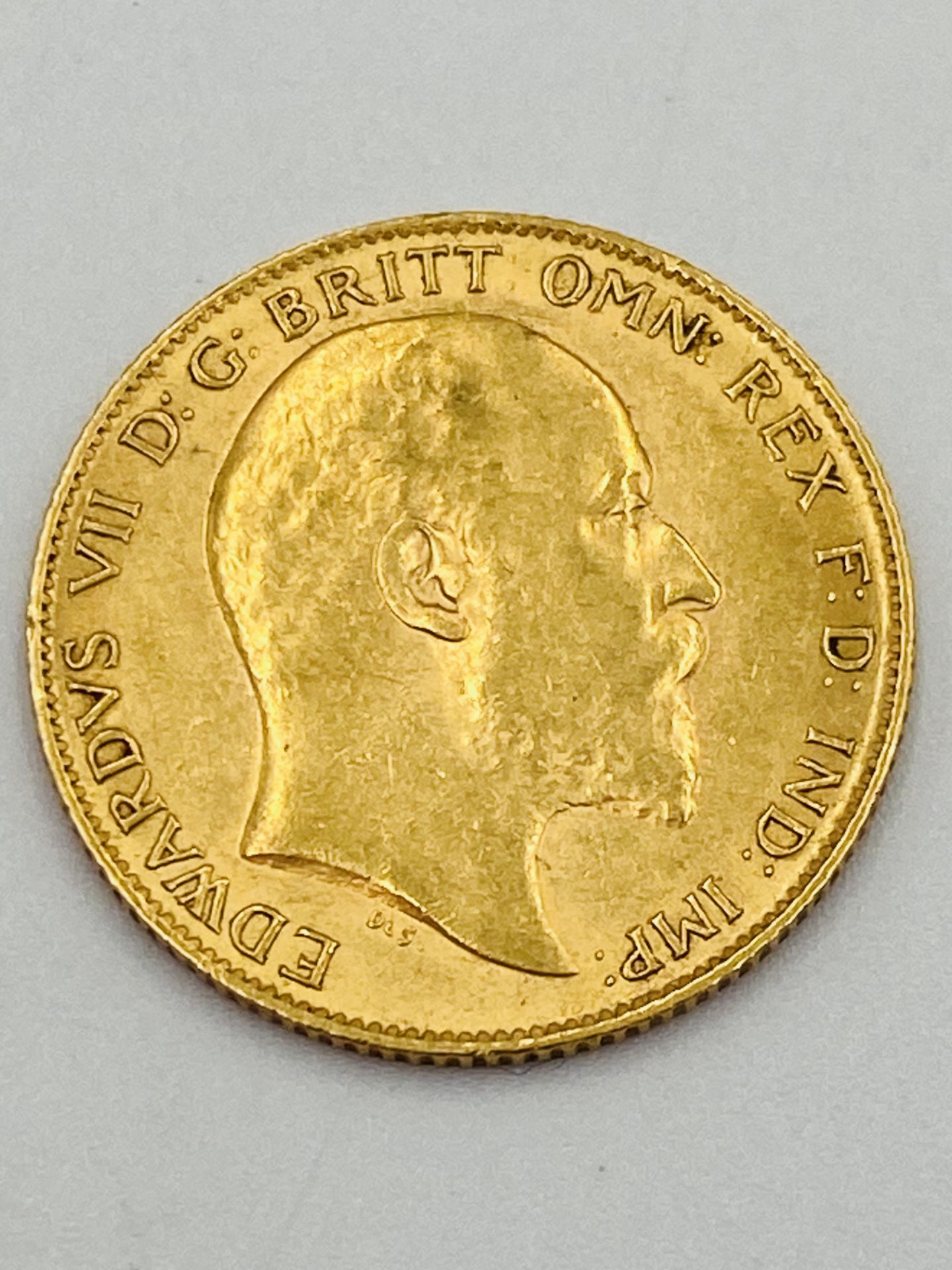 Edward VII gold half sovereign - Bild 2 aus 2