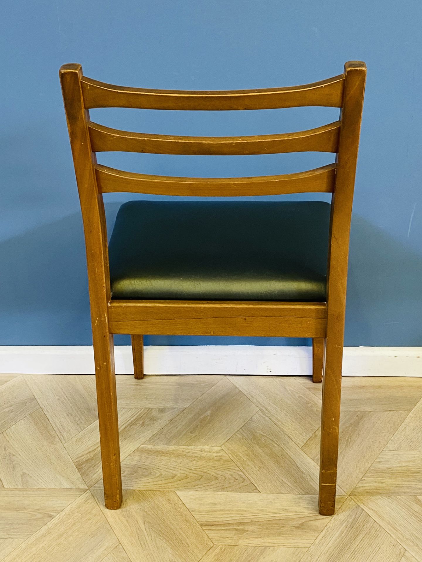 Set of four mid century teak dining chairs - Image 6 of 6