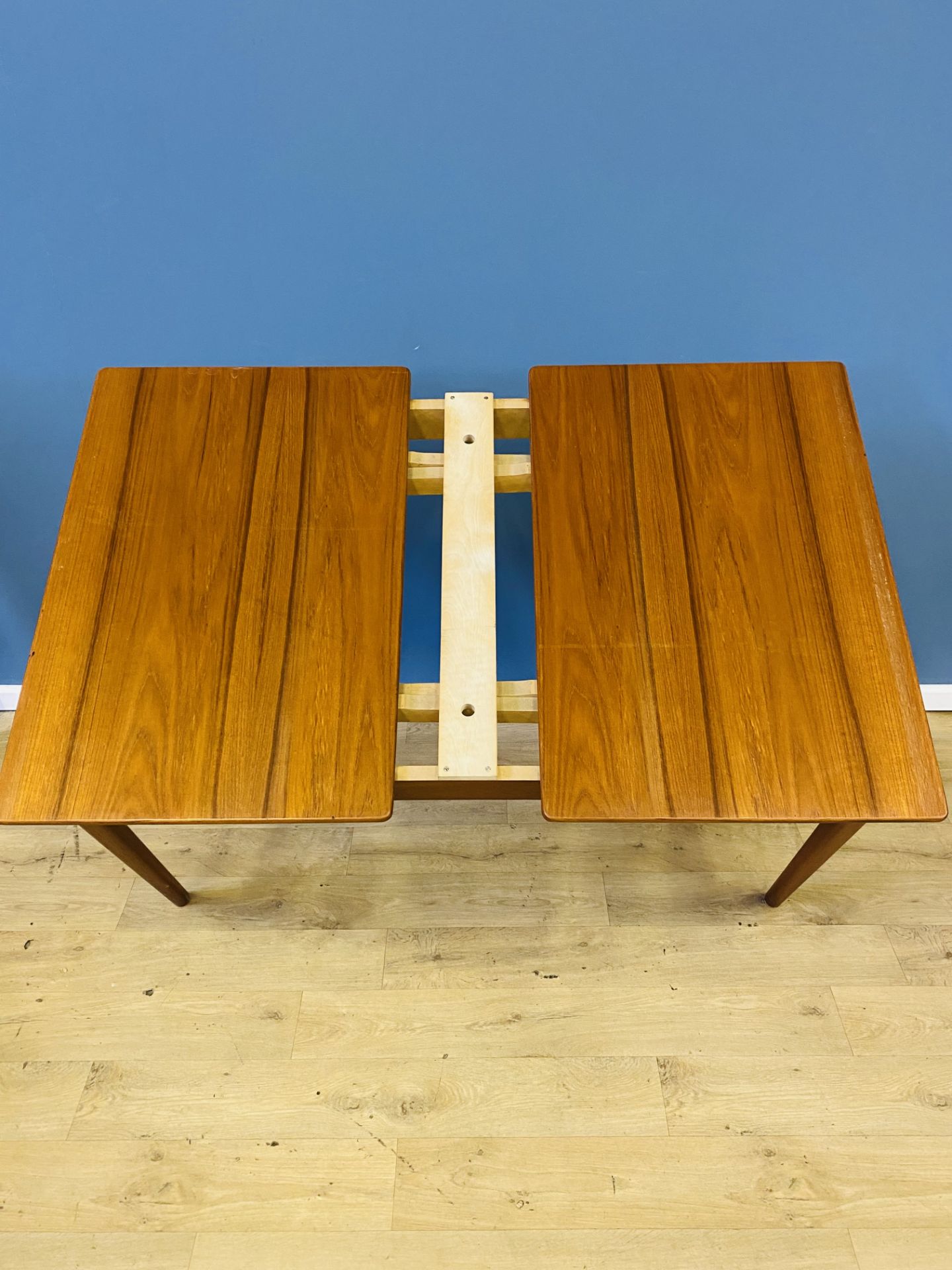 Swedish mid century teak dining table - Image 5 of 6