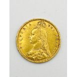 Victorian gold half sovereign