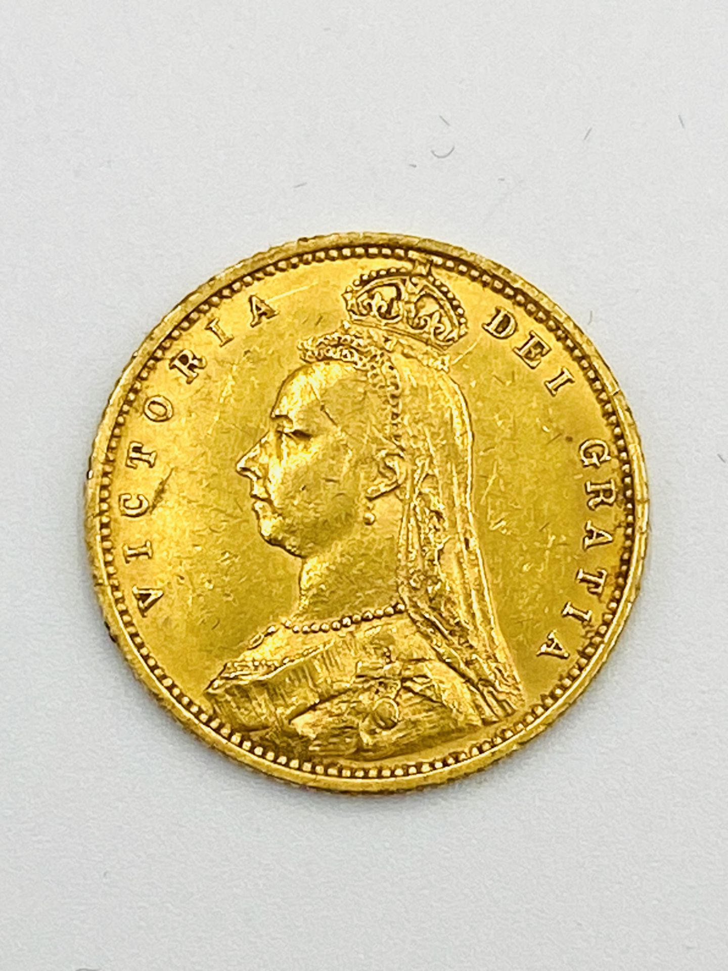 Victorian gold half sovereign