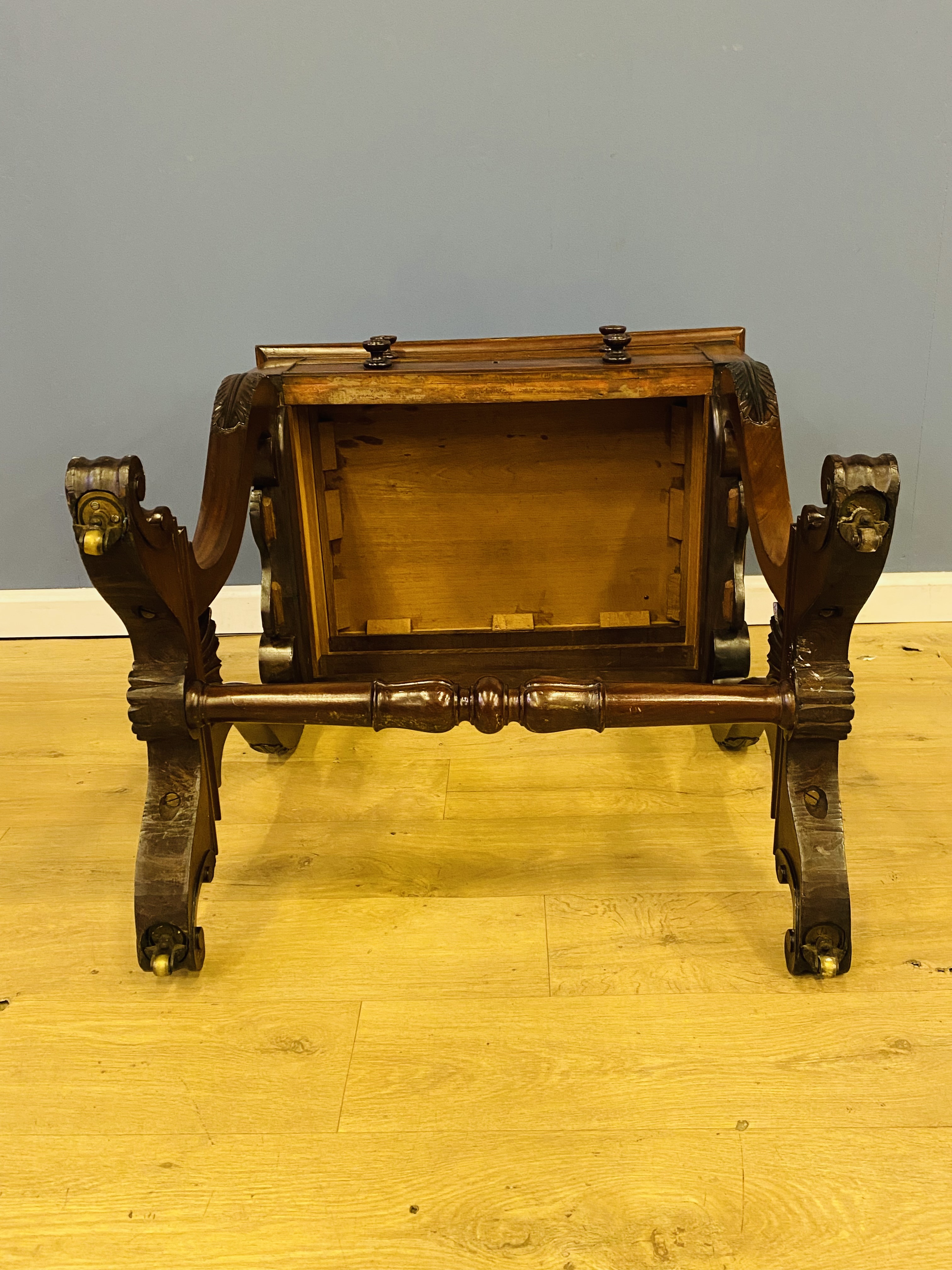 19th century two drawer work table - Image 4 of 6