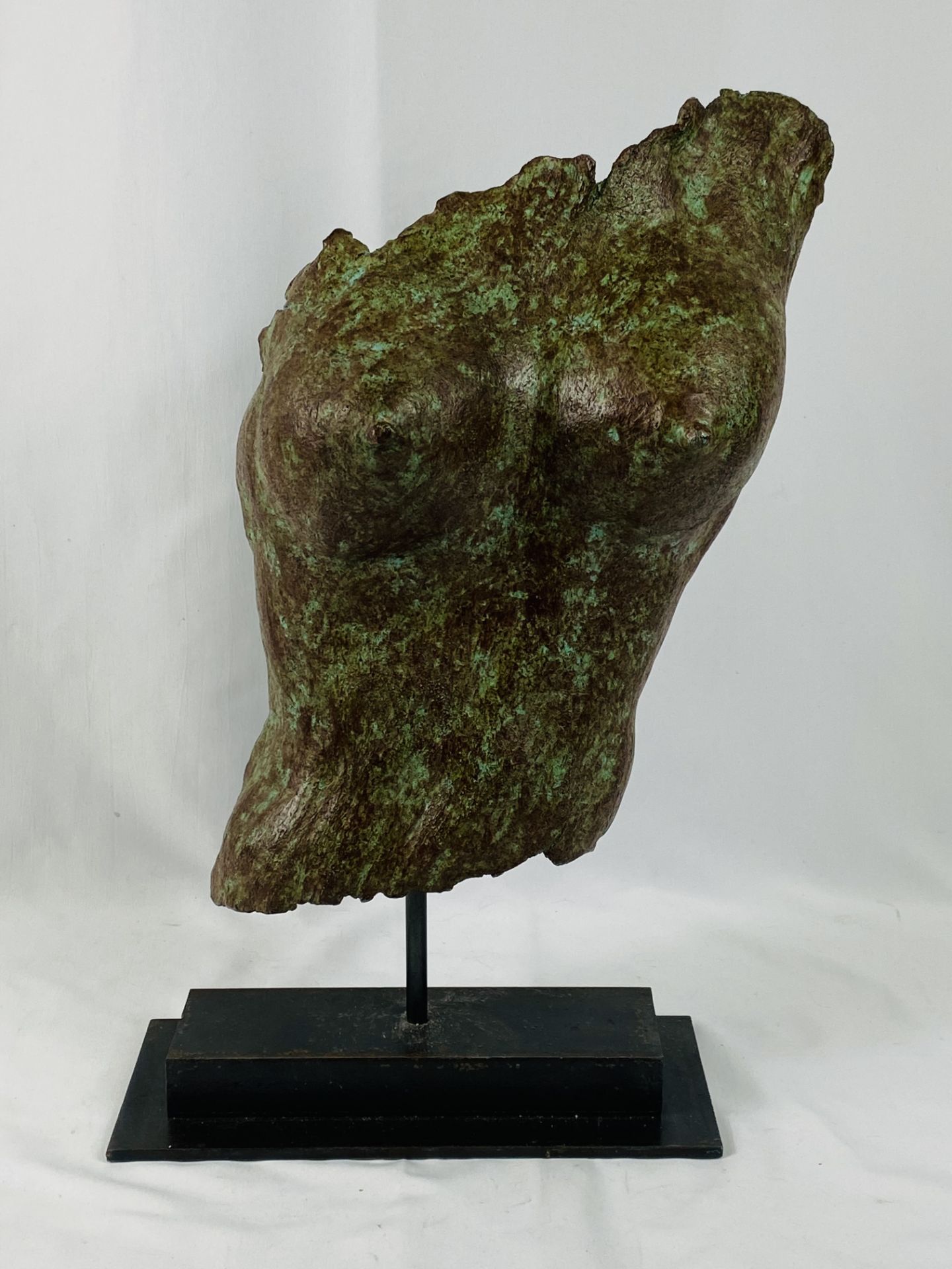 Cast metal female torso - Image 2 of 6