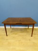 Swedish mid century teak dining table