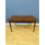 Swedish mid century teak dining table