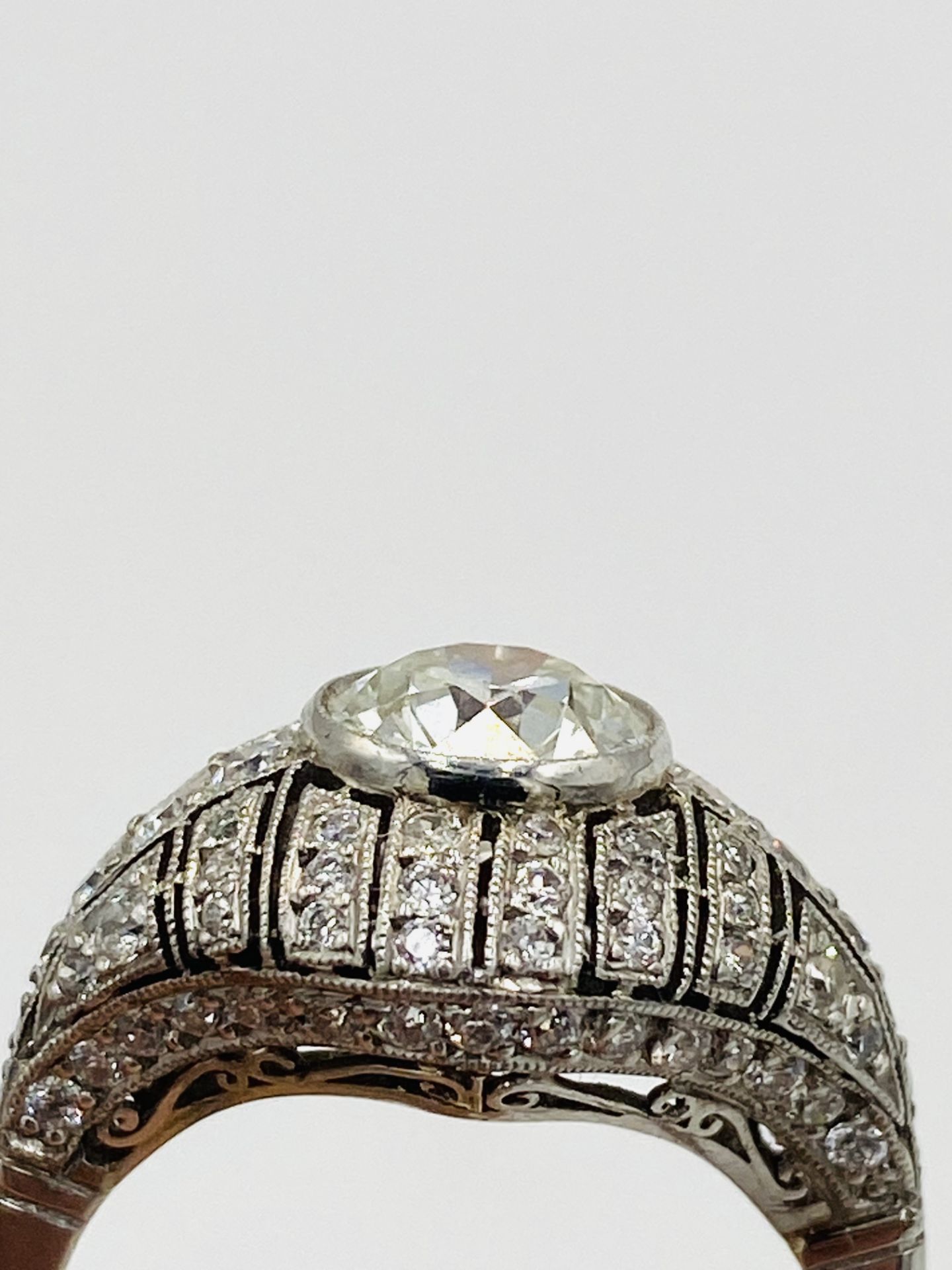Platinum and diamond ring - Image 6 of 6