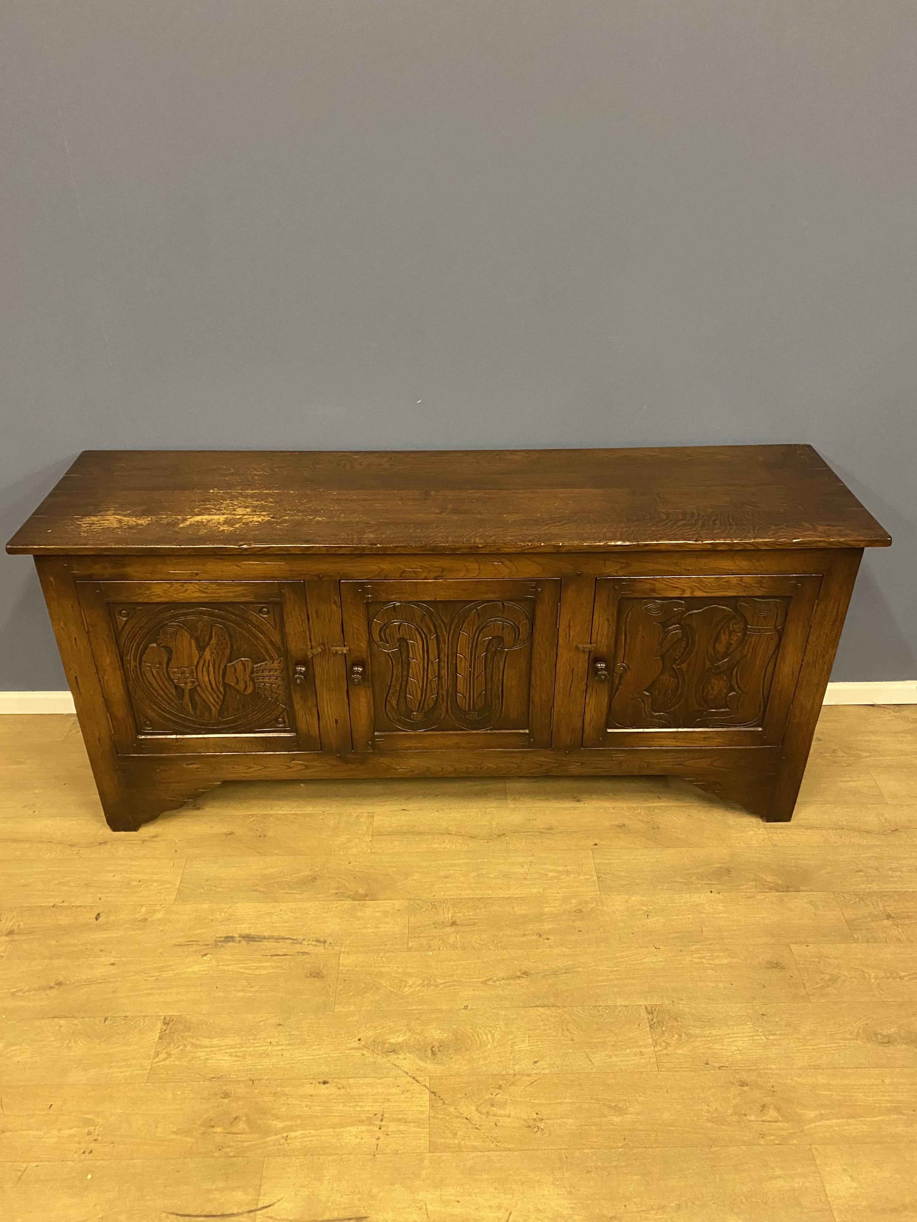 Oak 1930's sideboard - Image 2 of 5