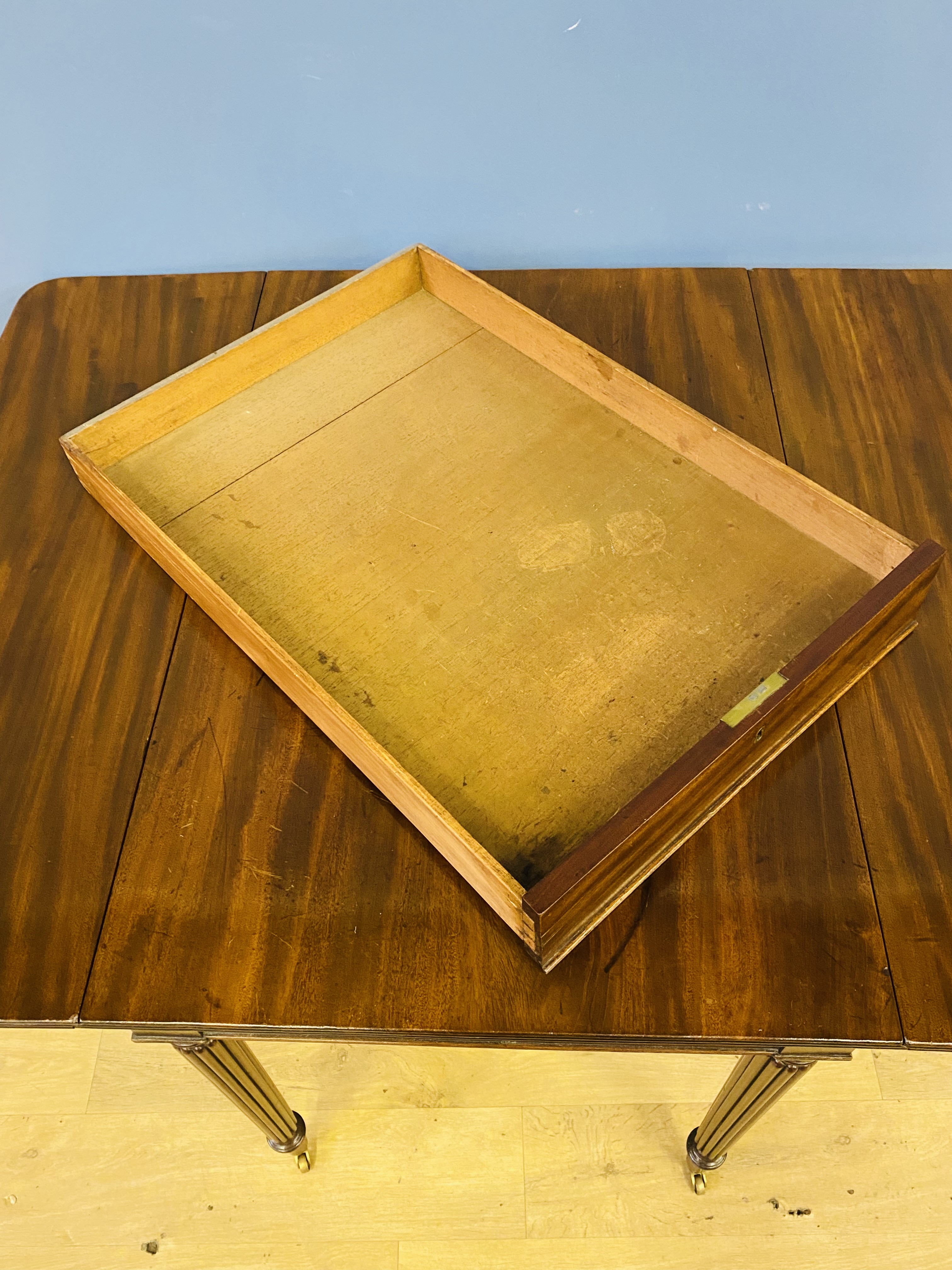 19th century mahogany pembroke table - Image 6 of 7