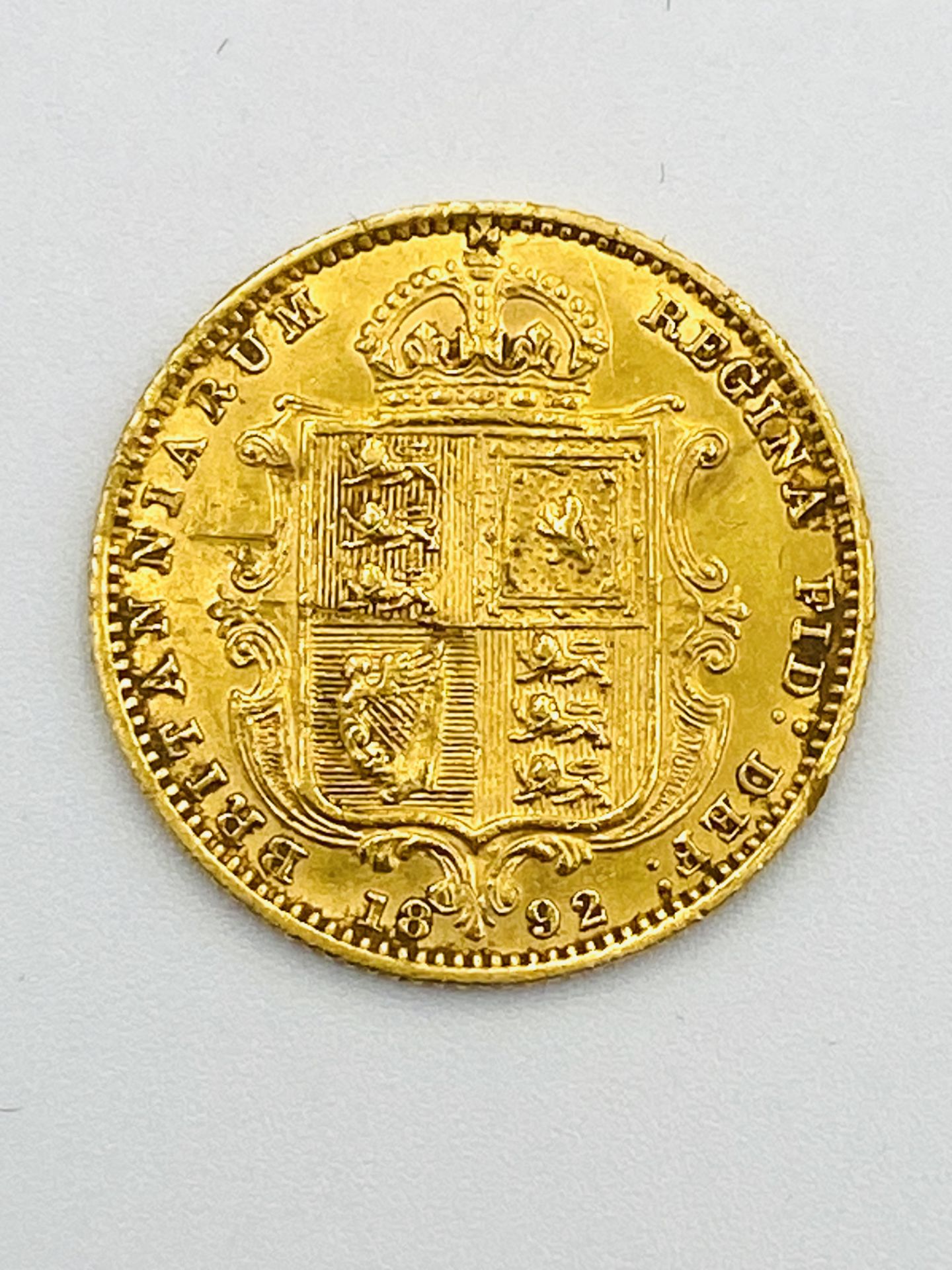 Victorian gold half sovereign - Image 2 of 3