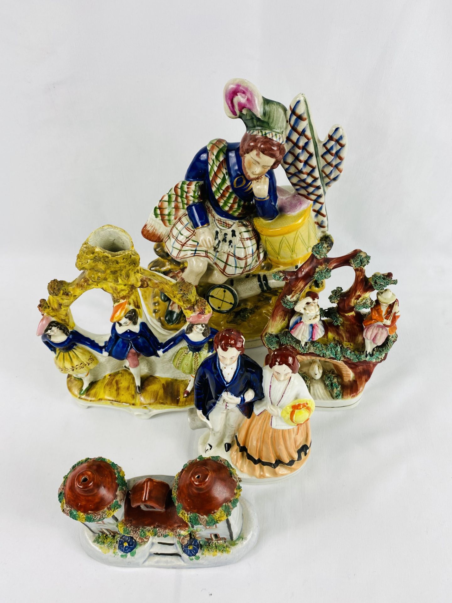 Five 19th century Staffordshire figures - Image 4 of 4