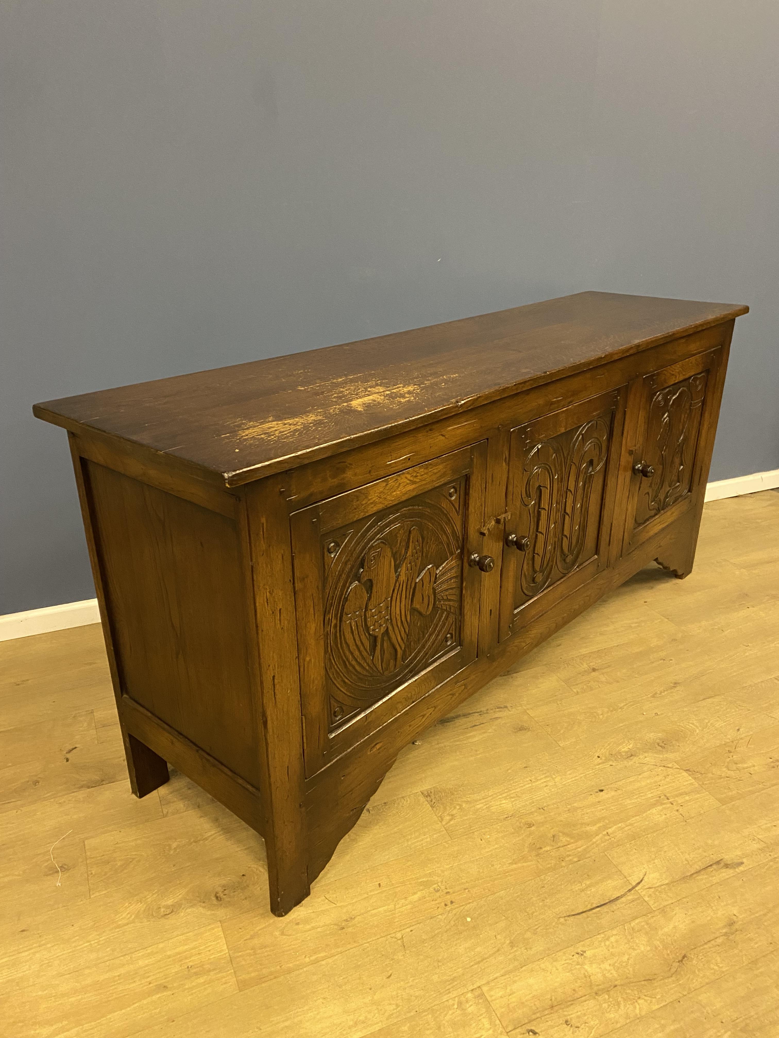 Oak 1930's sideboard - Image 4 of 5