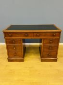 Mahogany pedestal desk