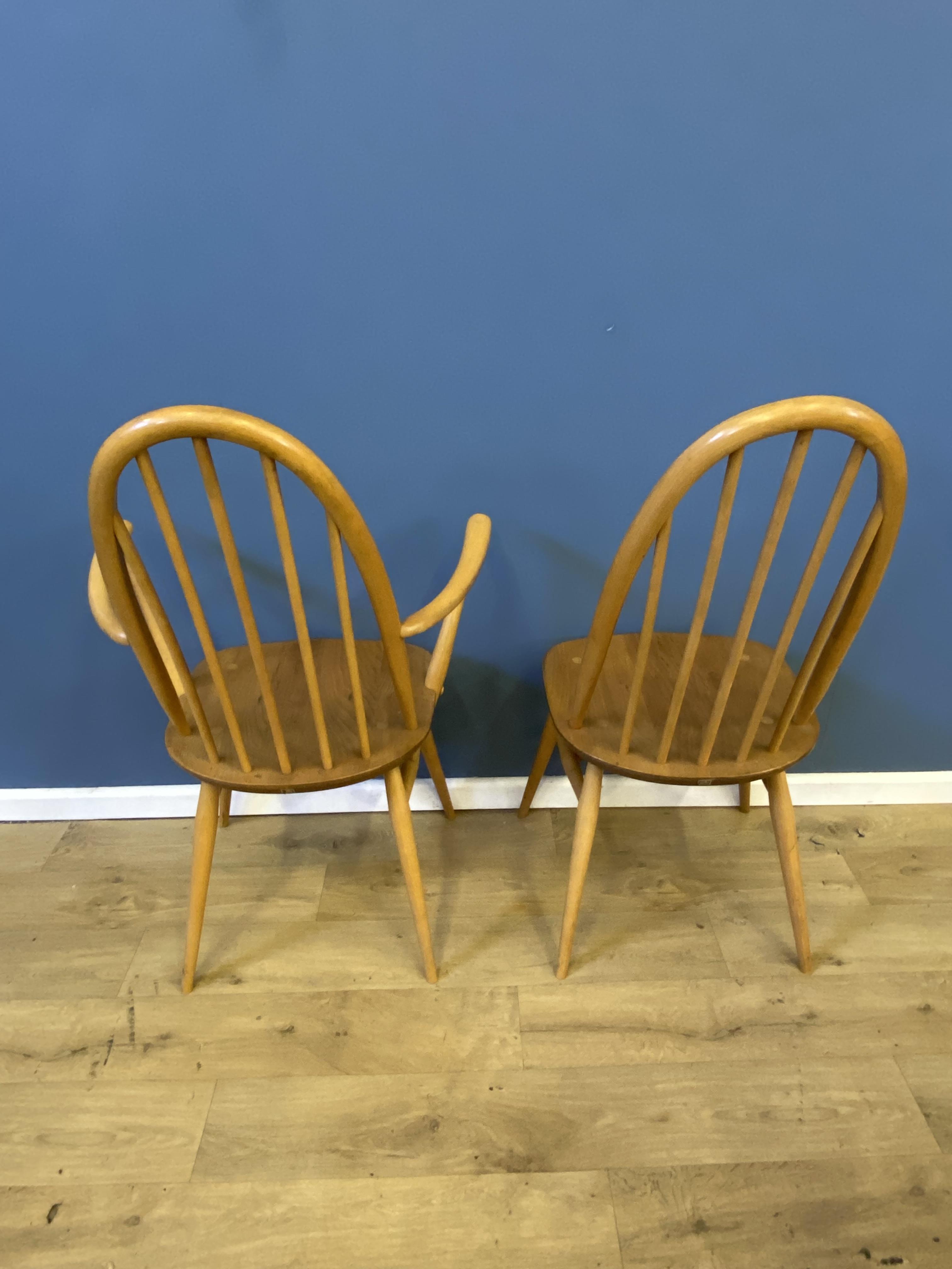 Set of six Ercol dining chairs - Image 7 of 9