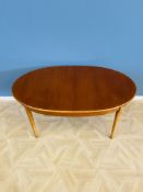 Mid century teak extending dining table