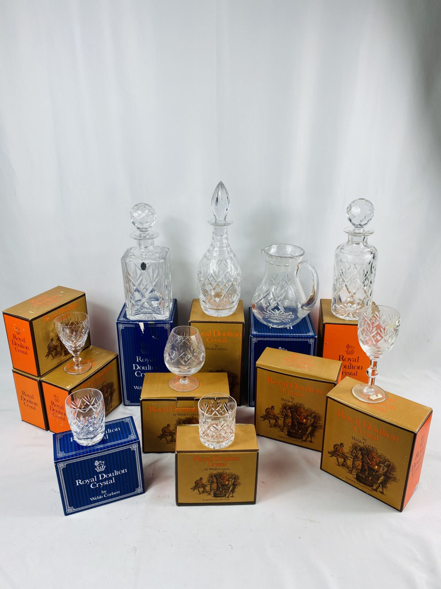 Twelve boxed items of Royal Doulton crystal - Image 8 of 8