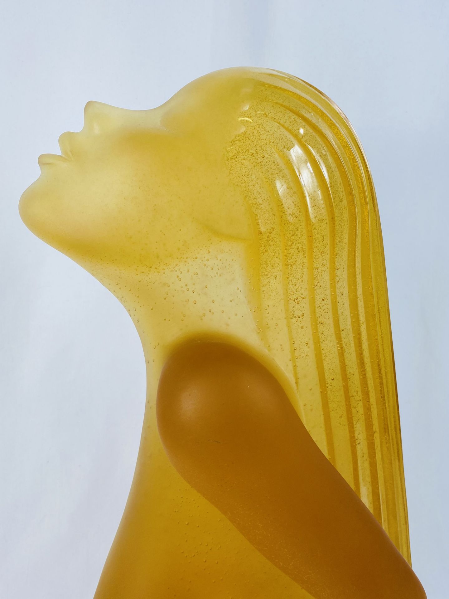Daum pate de verre pressed glass sculpture designed by Dan Dailey - Bild 3 aus 5
