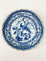 20th century Chinese blue and white dish