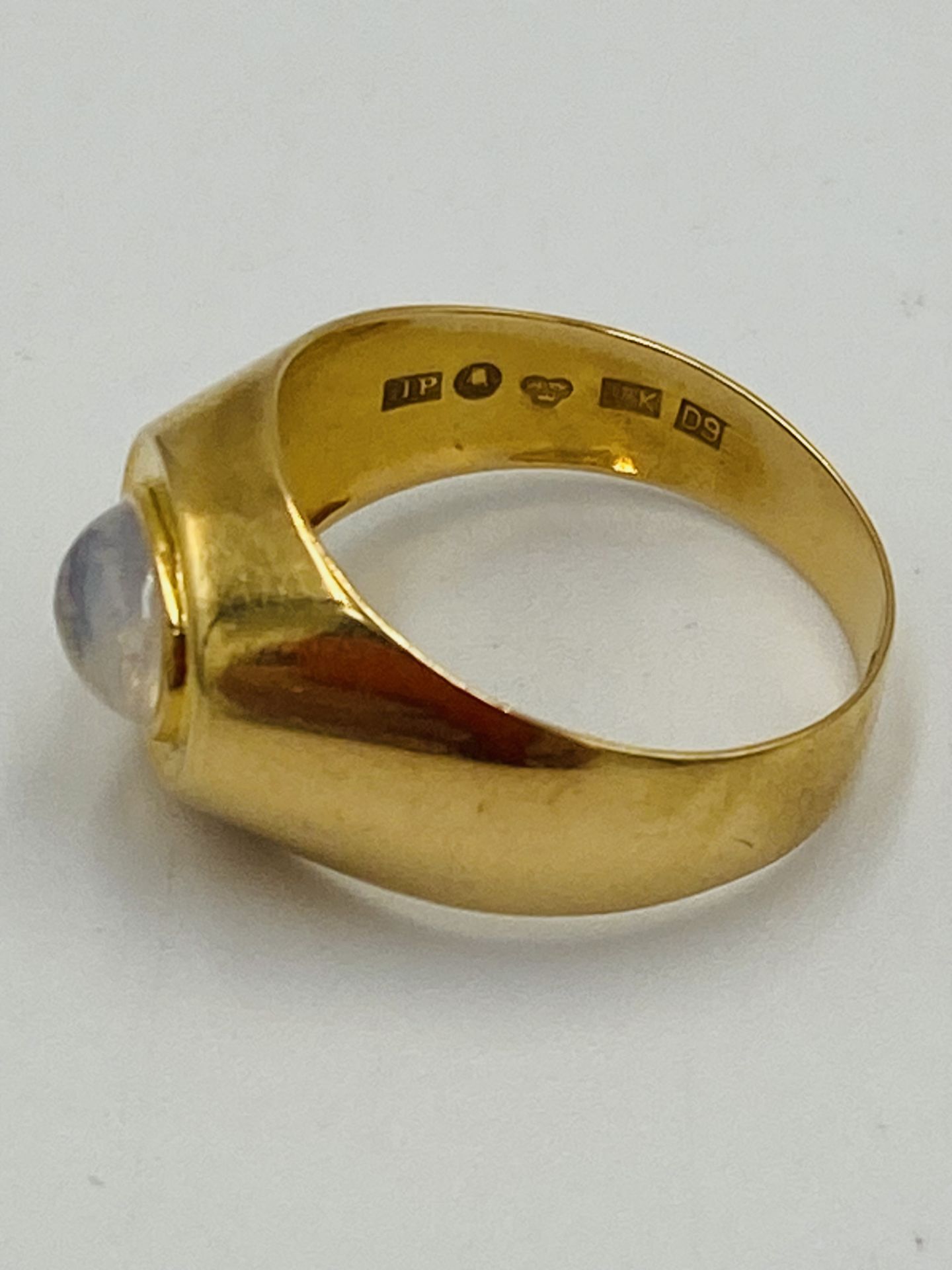 18ct gold signet ring - Bild 3 aus 4