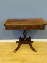 19th century mahogany card table