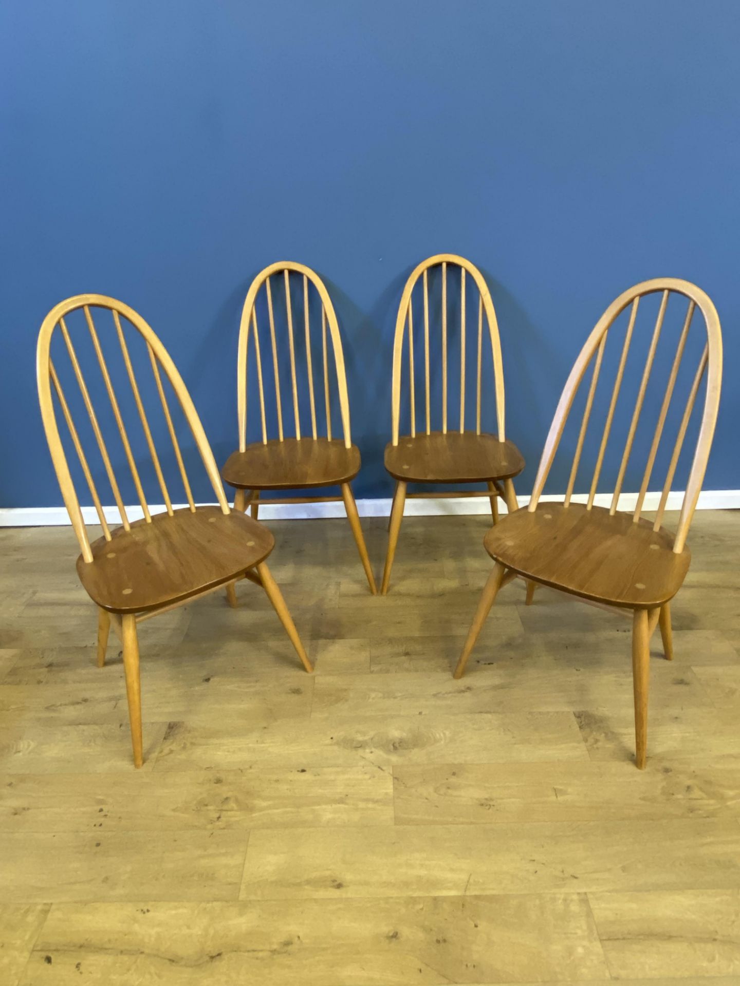 Set of six Ercol dining chairs - Image 5 of 9