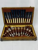 Canteen of silver plate cutlery