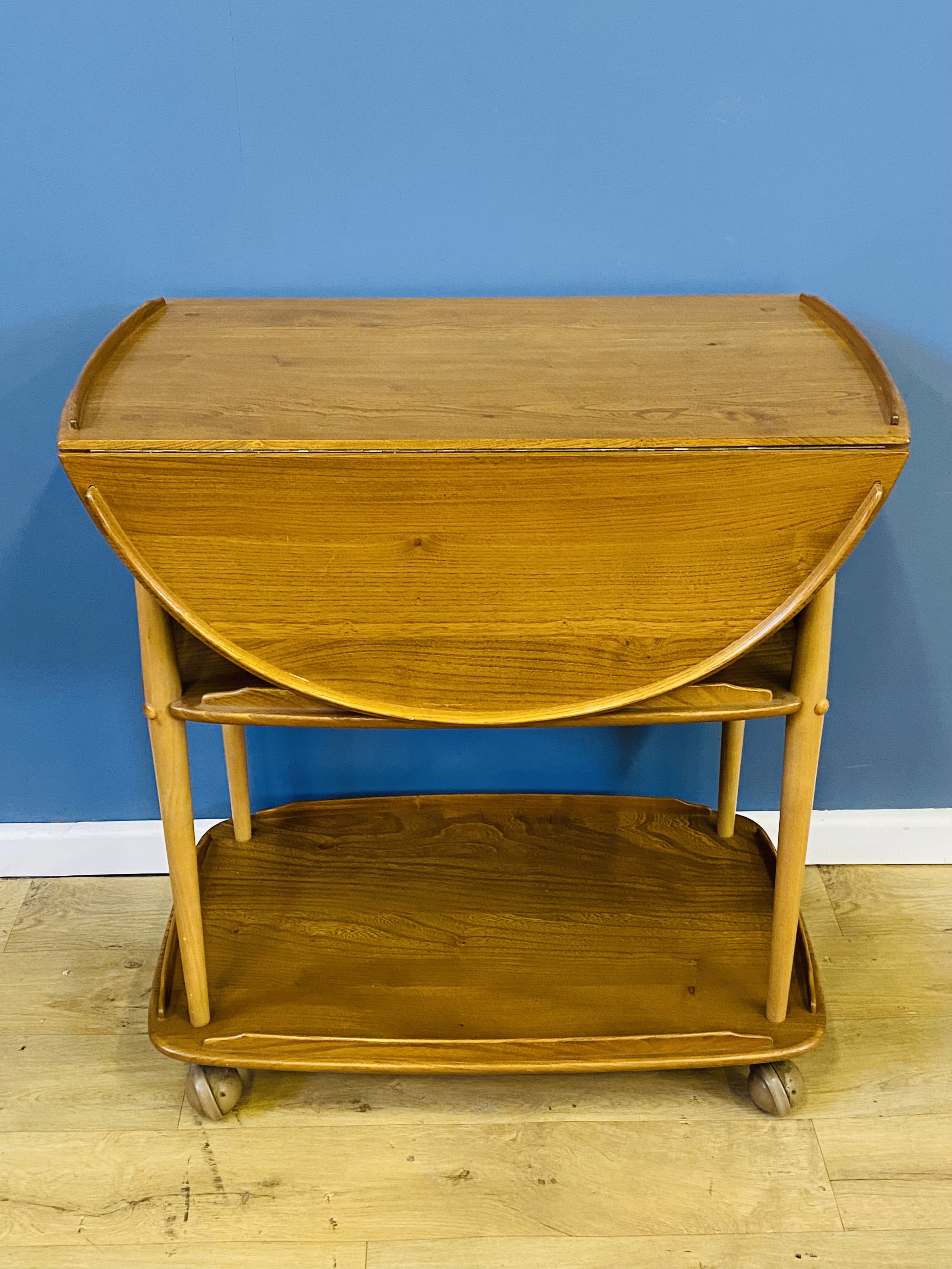 Ercol style three tier serving trolley