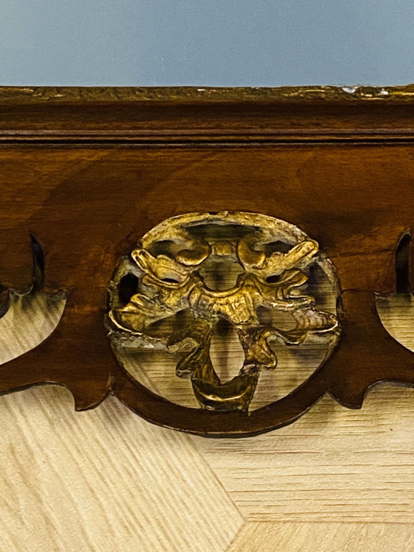 19th century Georgian style mahogany pier mirror - Image 4 of 5