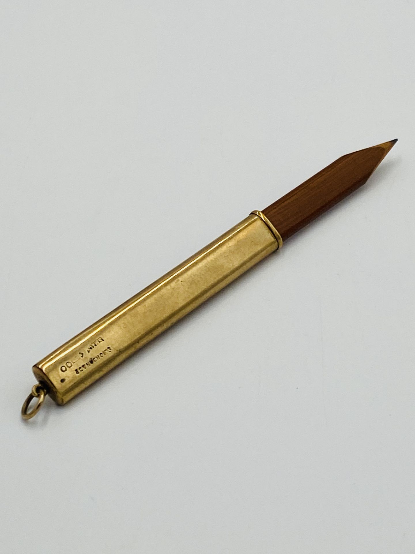 9ct gold propelling pencil - Image 2 of 6