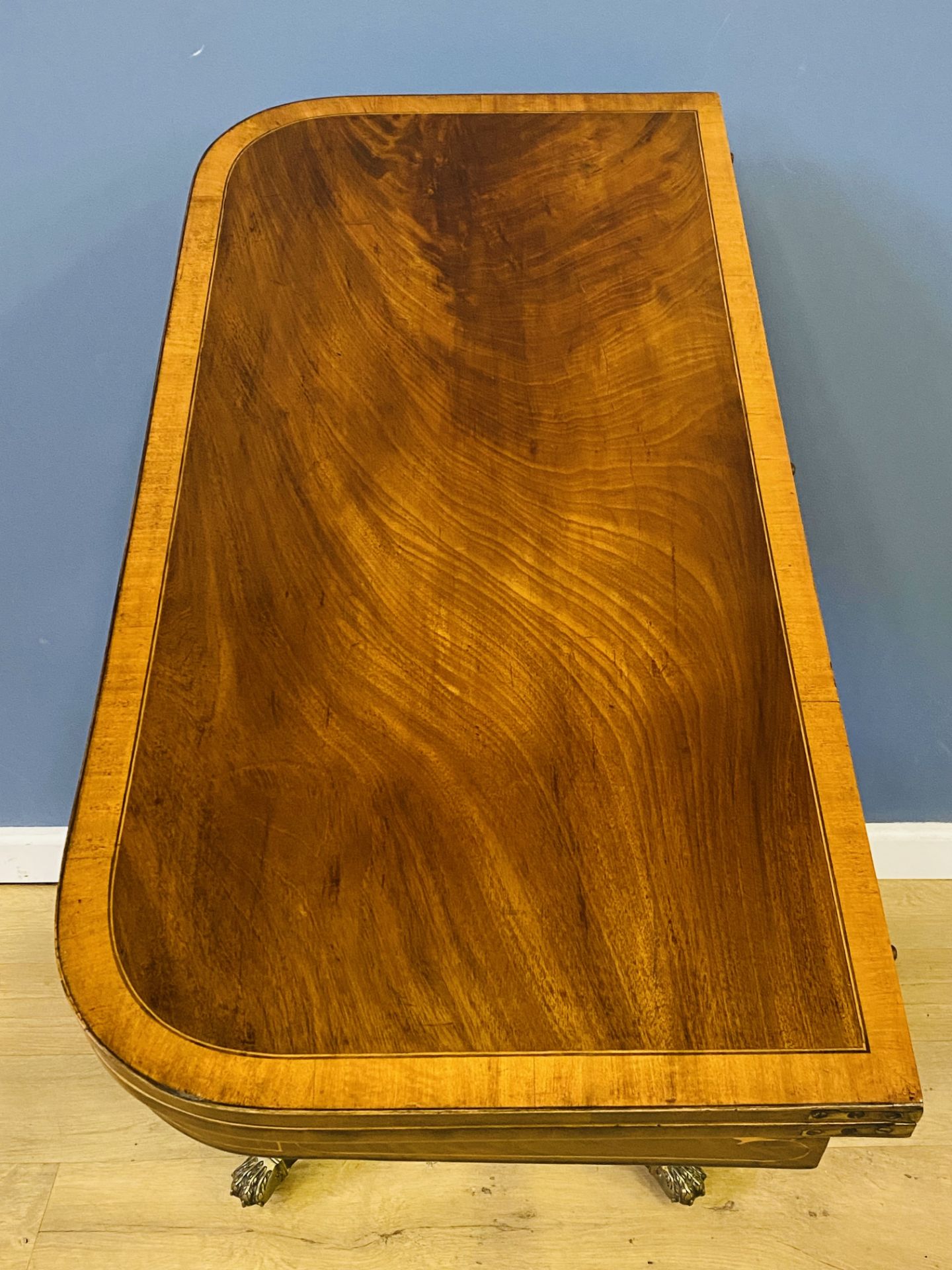 19th century mahogany card table - Image 4 of 7