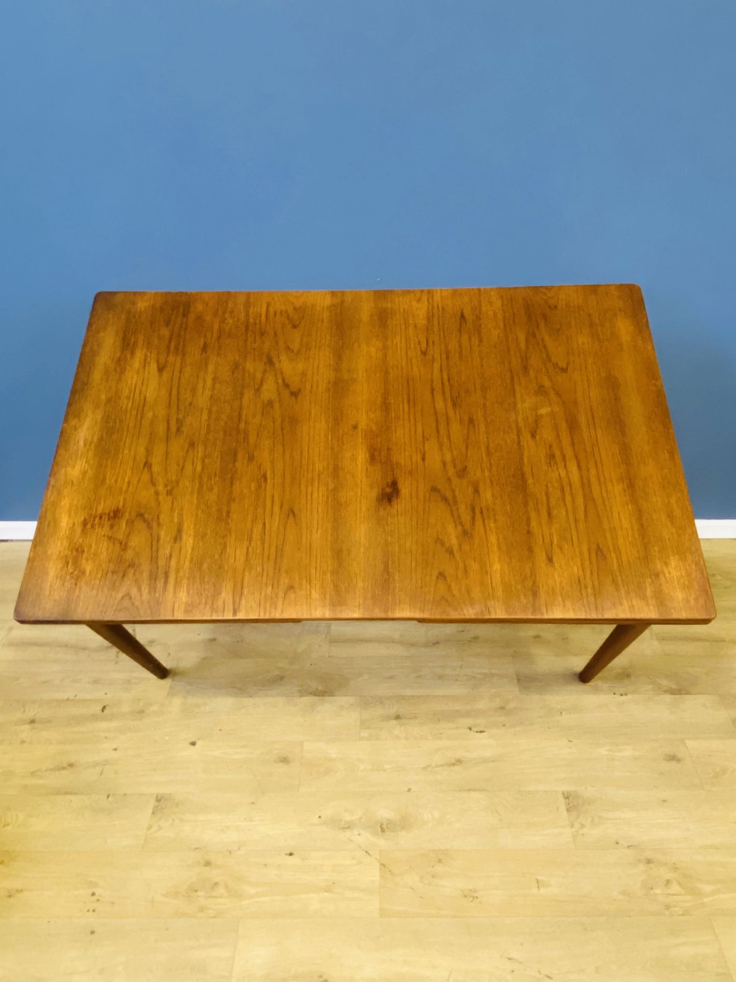 Swedish mid century teak dining table - Image 4 of 6